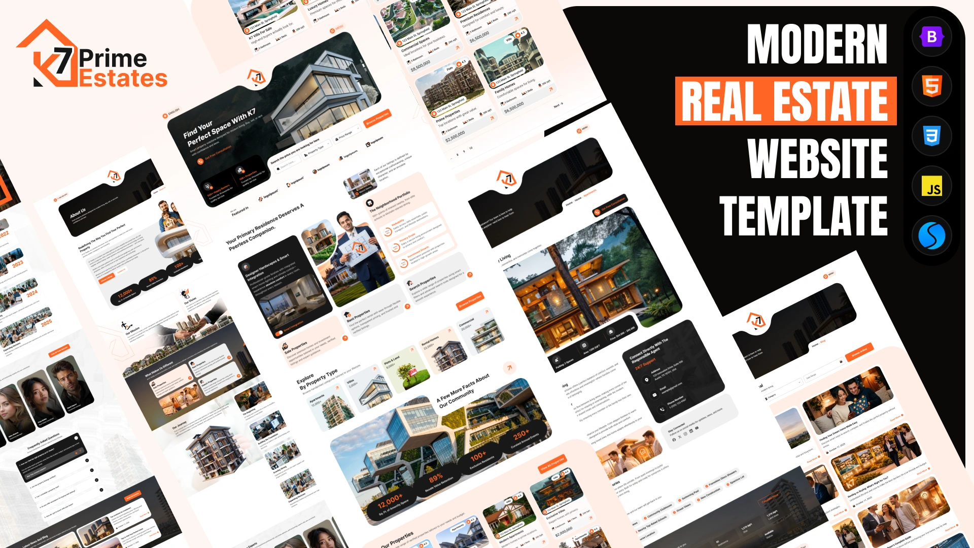 K7 Prime Estates - Modern Real Estate HTML Template