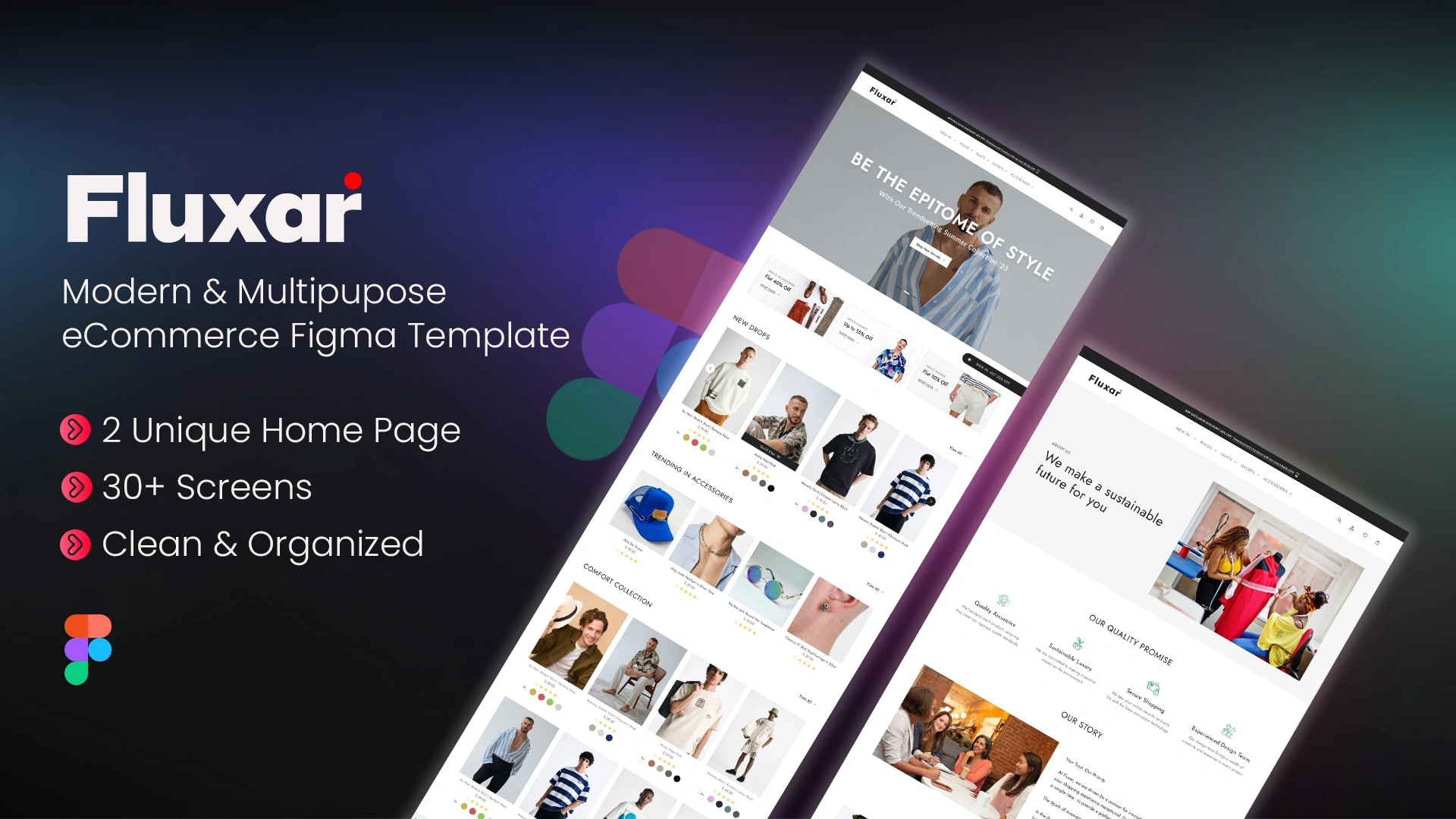 Fluxar - eCommerce Figma Template