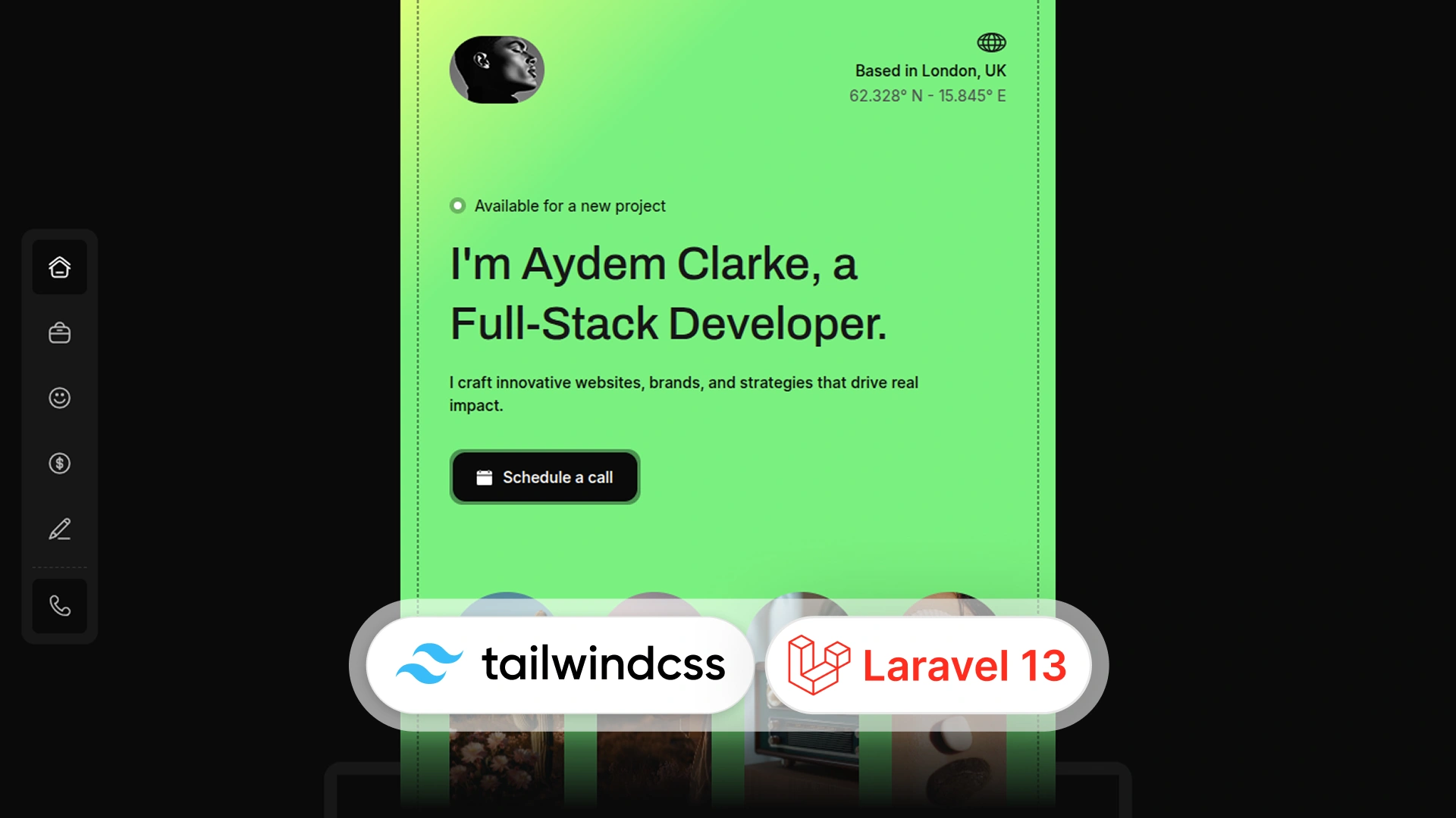 Aydem - Creative Personal Laravel 13 & Tailwind CSS Template