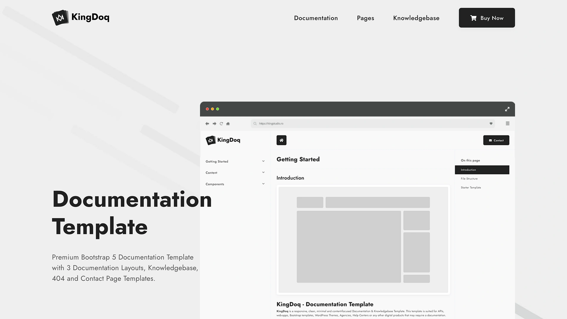 KingDoq - Documentation Template & UI Kit