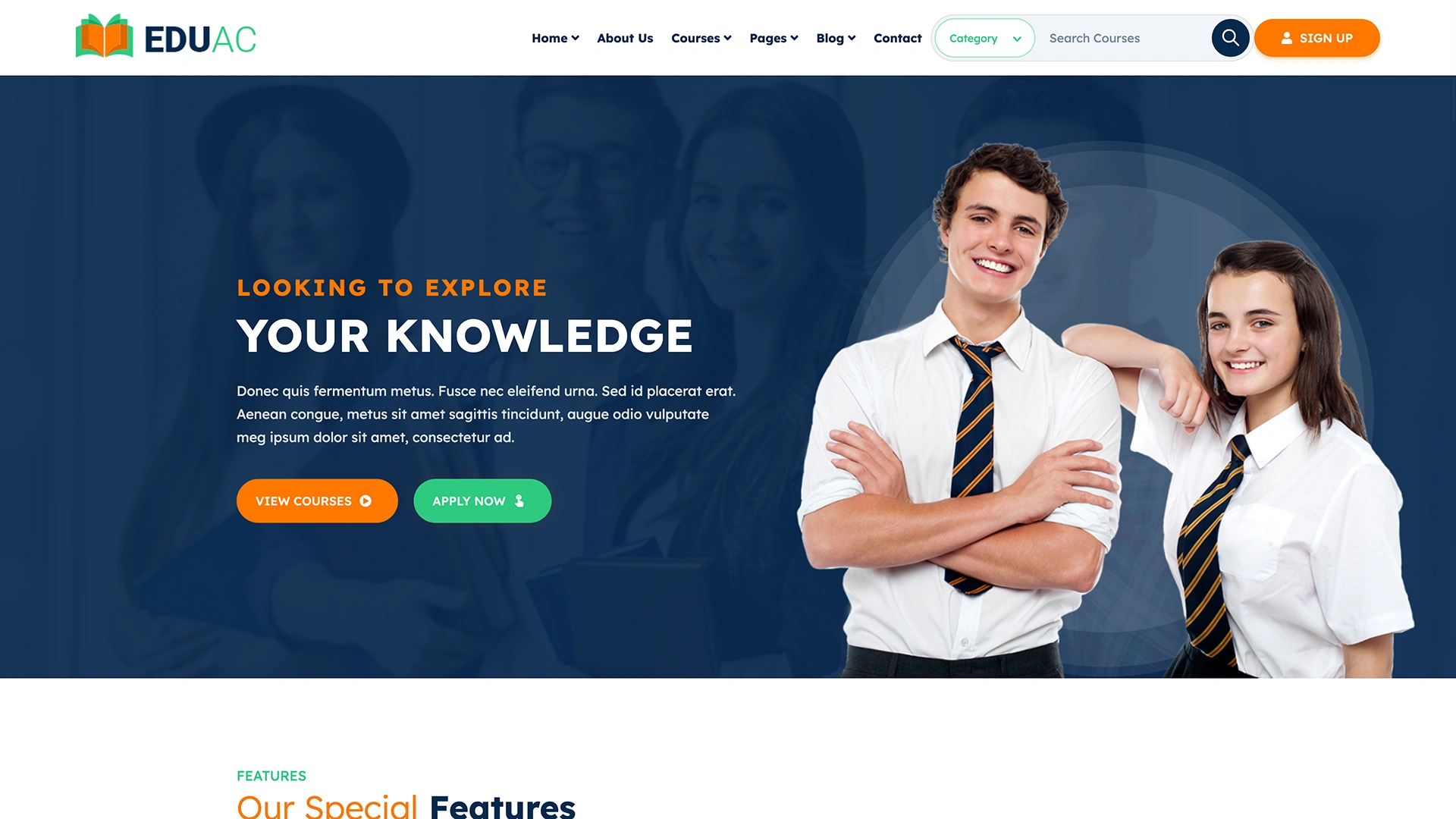 Eduac - Education & Online Course HTML Template