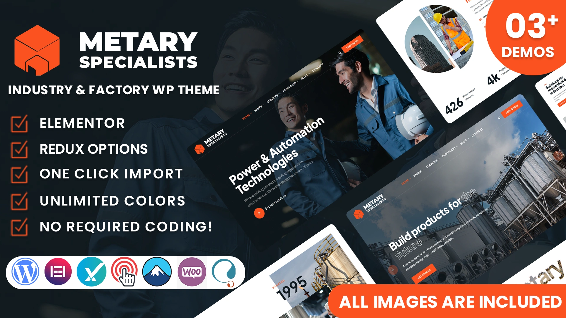 Metary - Industry & Factory WordPress Theme