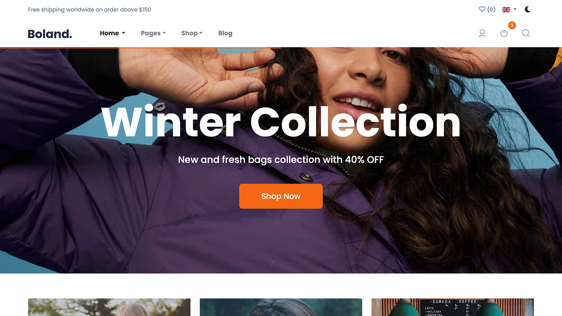 Boland - Minimal Shop with Light & Dark Mode