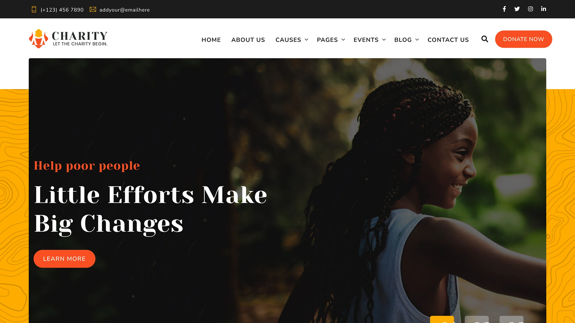 CharityPro - Nonprofit and Donation Template