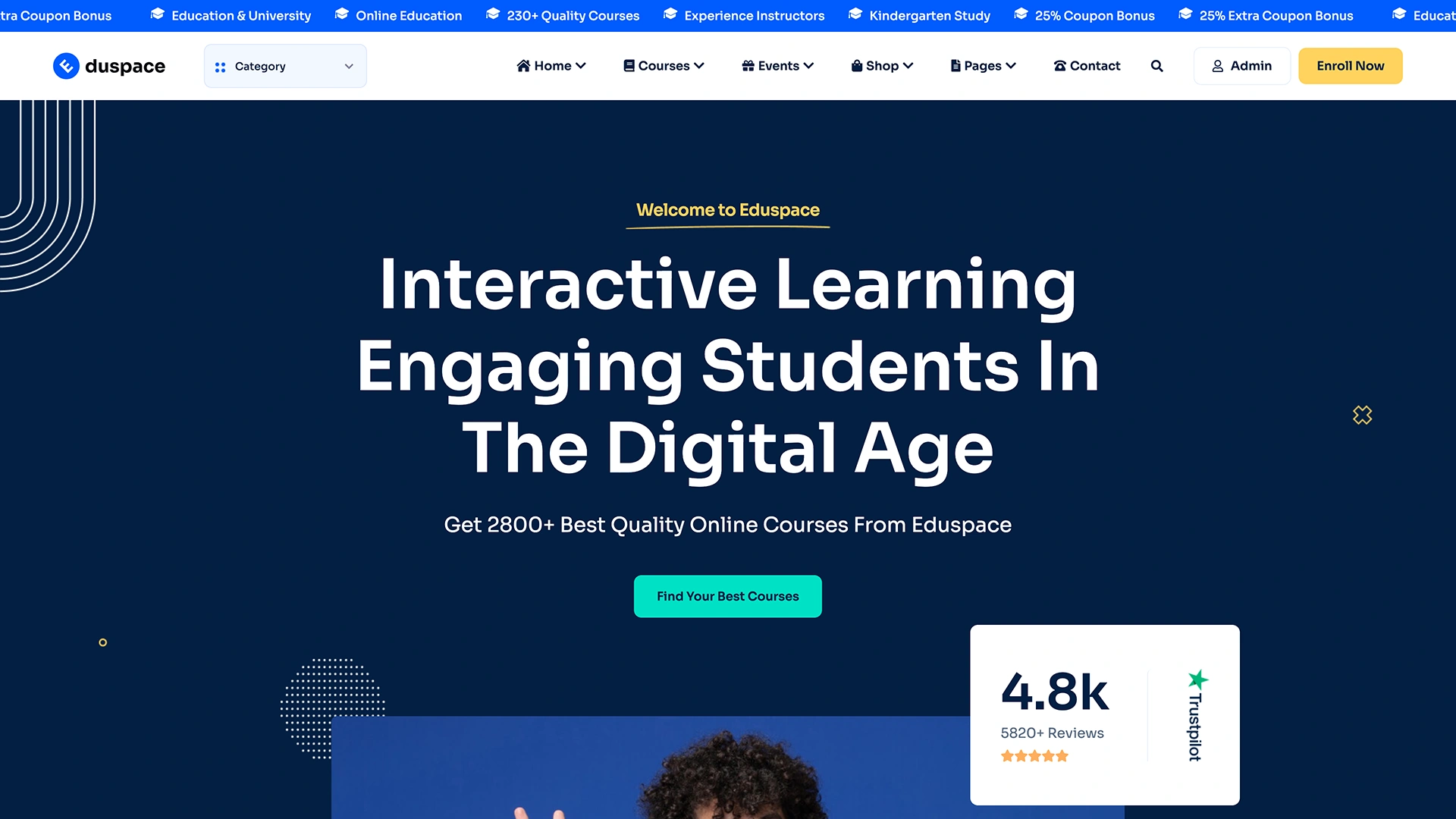 Eduspace - Education & Online Course React JS Template