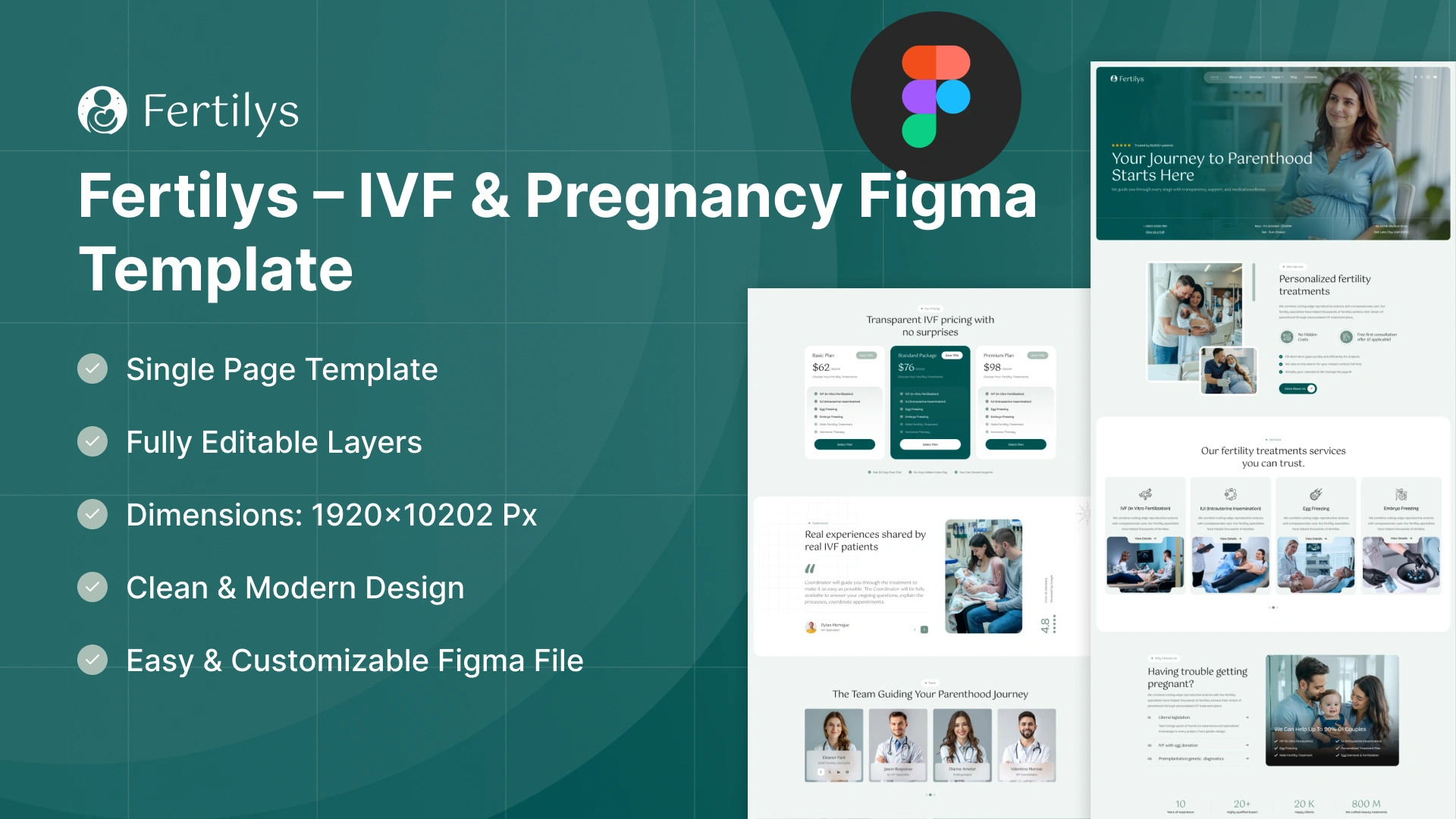 Fertilys - IVF & Fertility Clinic Figma Template