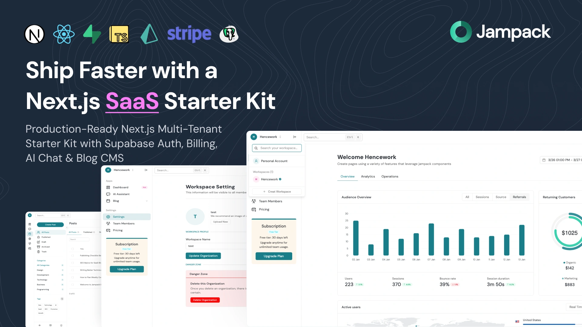 Jampack SaaS - Next.js SaaS Starter Kit With AI Chat & Billing