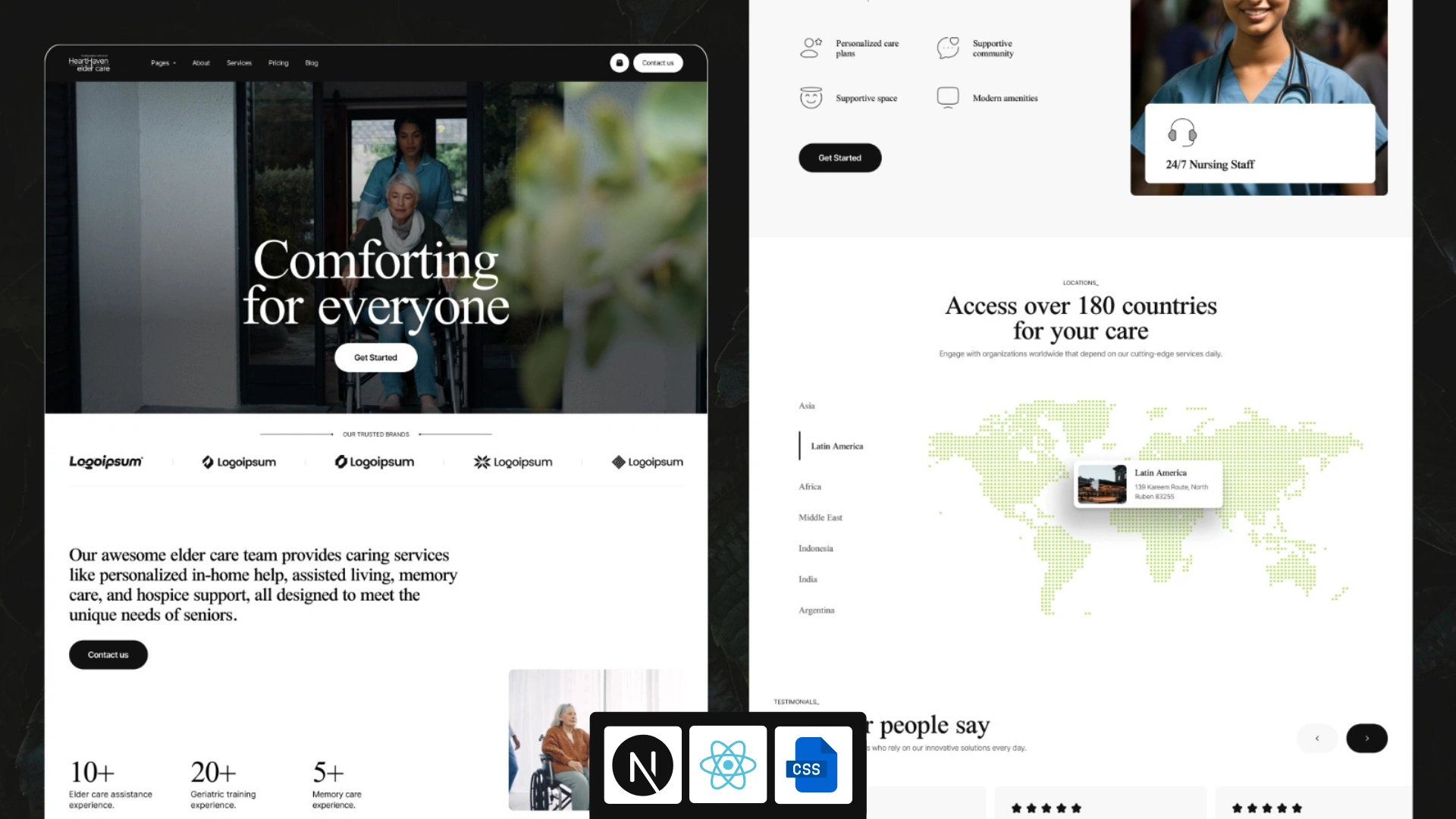 Oldage - Next.js 16 Elderly Care, Doctor and Medical Template