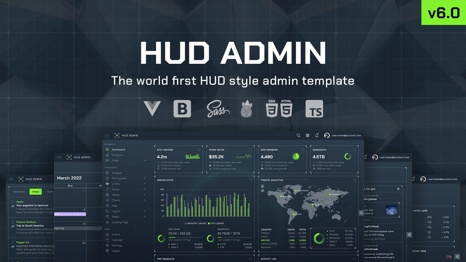 HUD - Vue 3 Bootstrap 5 Admin Template