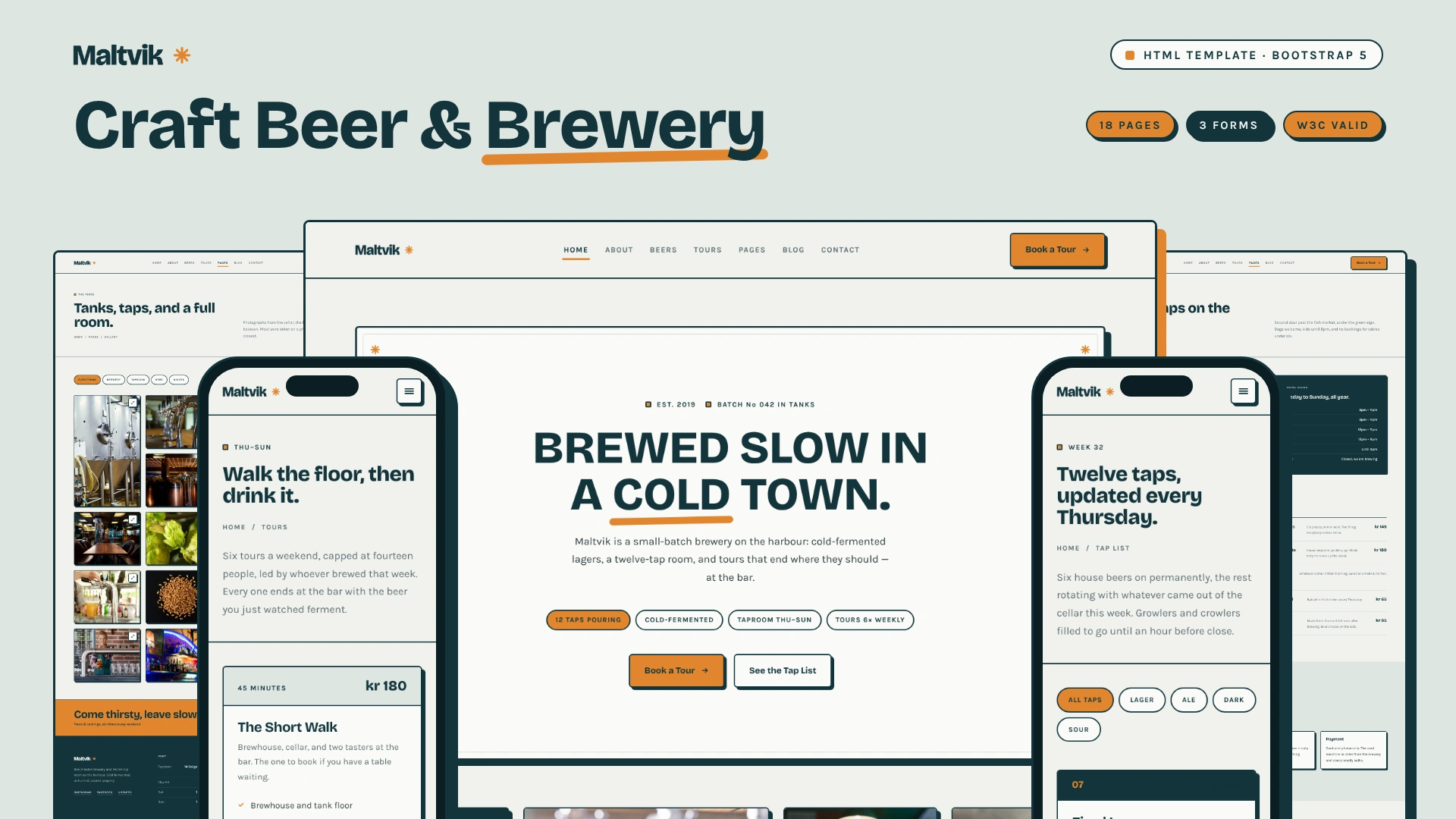 Maltvik - Craft Beer & Brewery HTML Template
