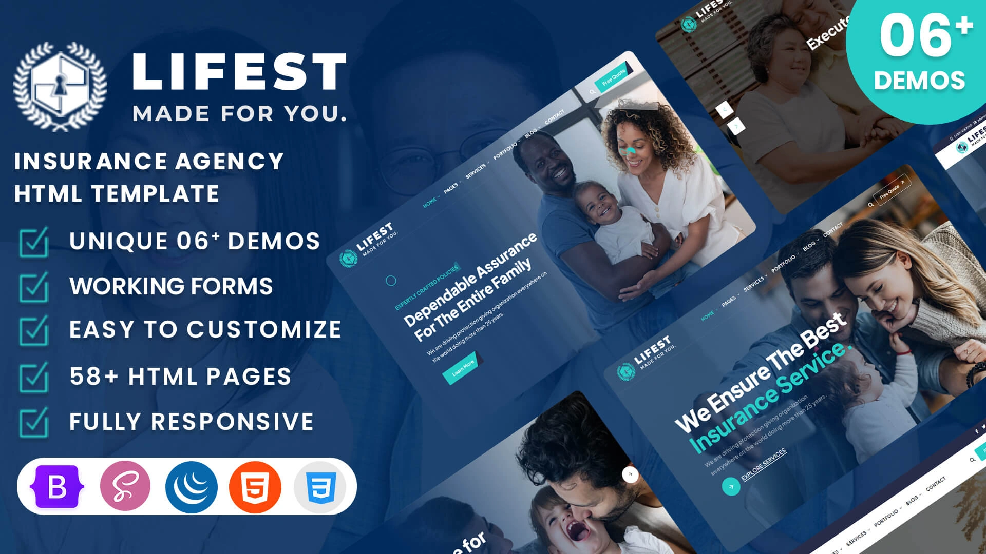 Lifest - Insurance Agency HTML Template
