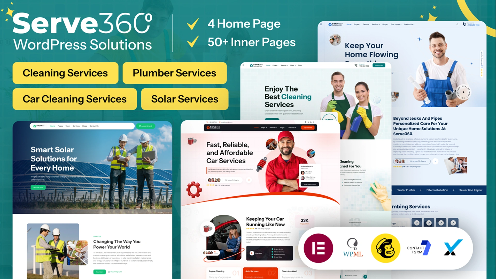 Serve360 - Cleaning Services WordPress Theme