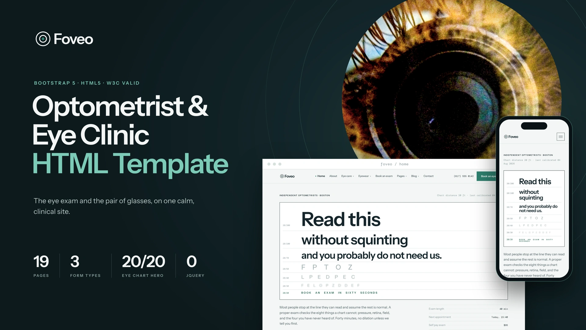 Foveo - Optometrist & Eye Clinic HTML Template