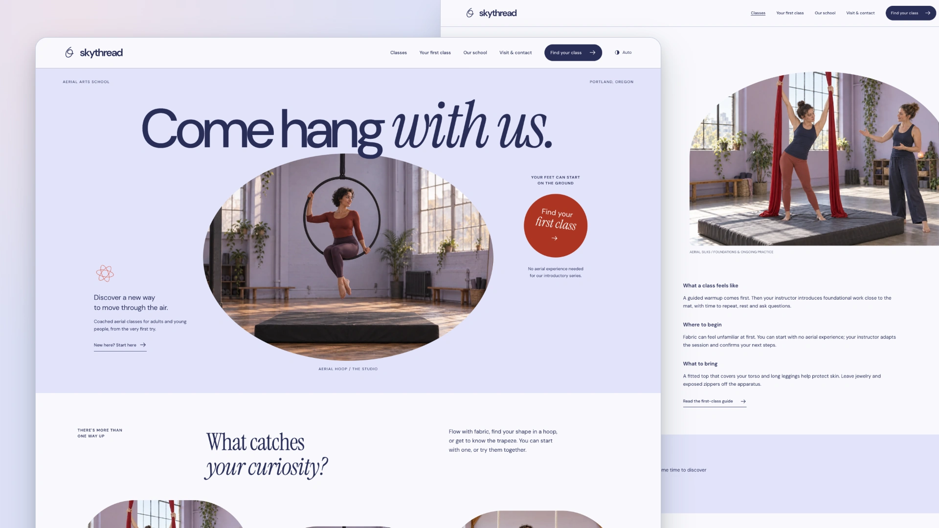 Skythread - Aerial Circus School HTML Website Template