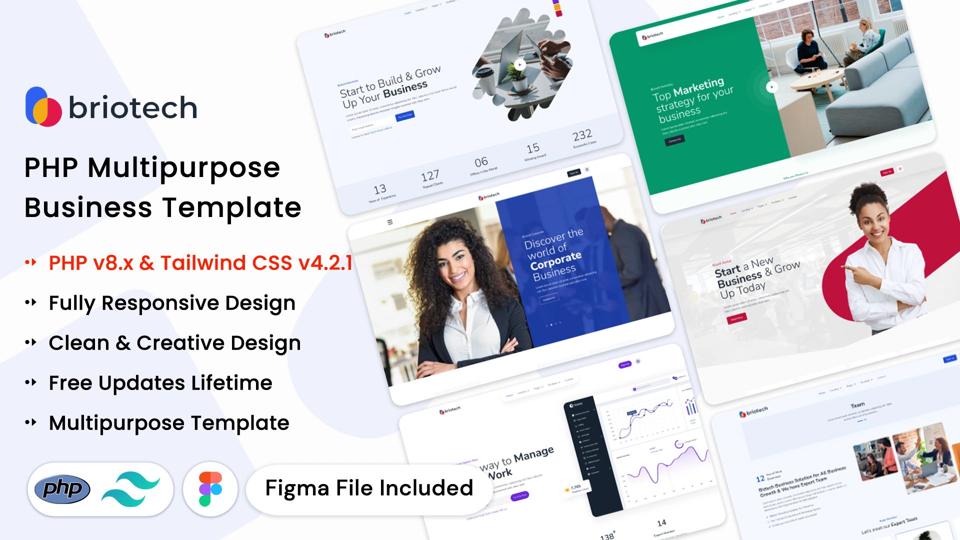 BrioTech - PHP Multipurpose Business Website Template