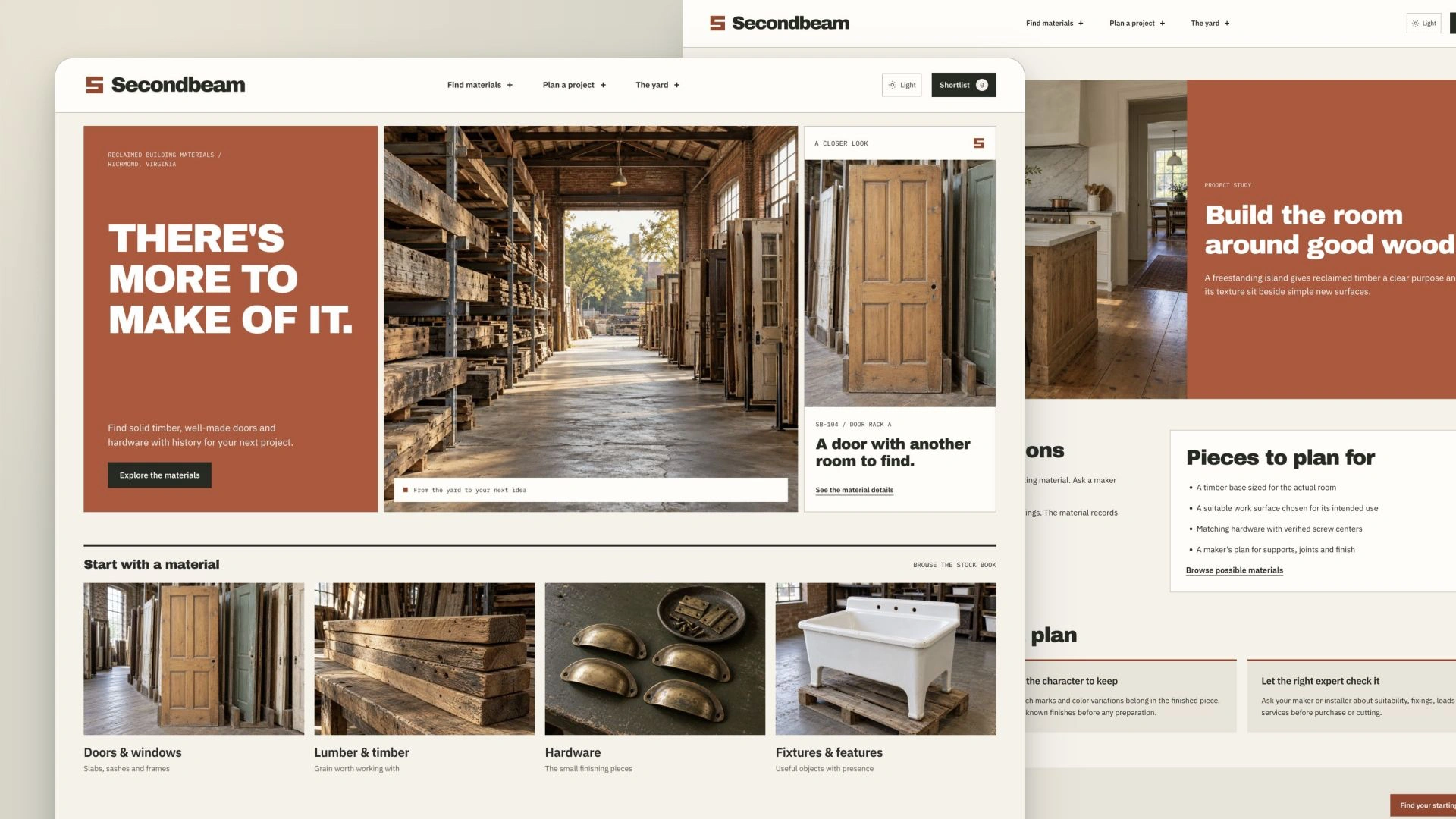 Secondbeam - Reclaimed Building Materials HTML Website Template