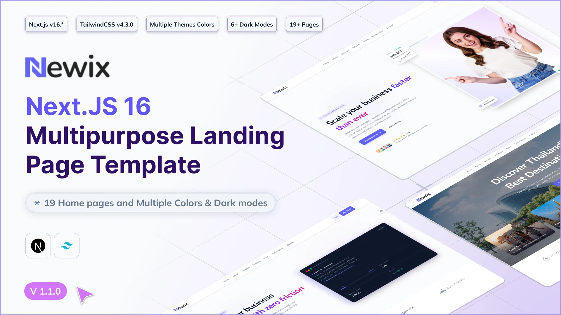 Newix - Next.js 16 Multipurpose Landing Page Template