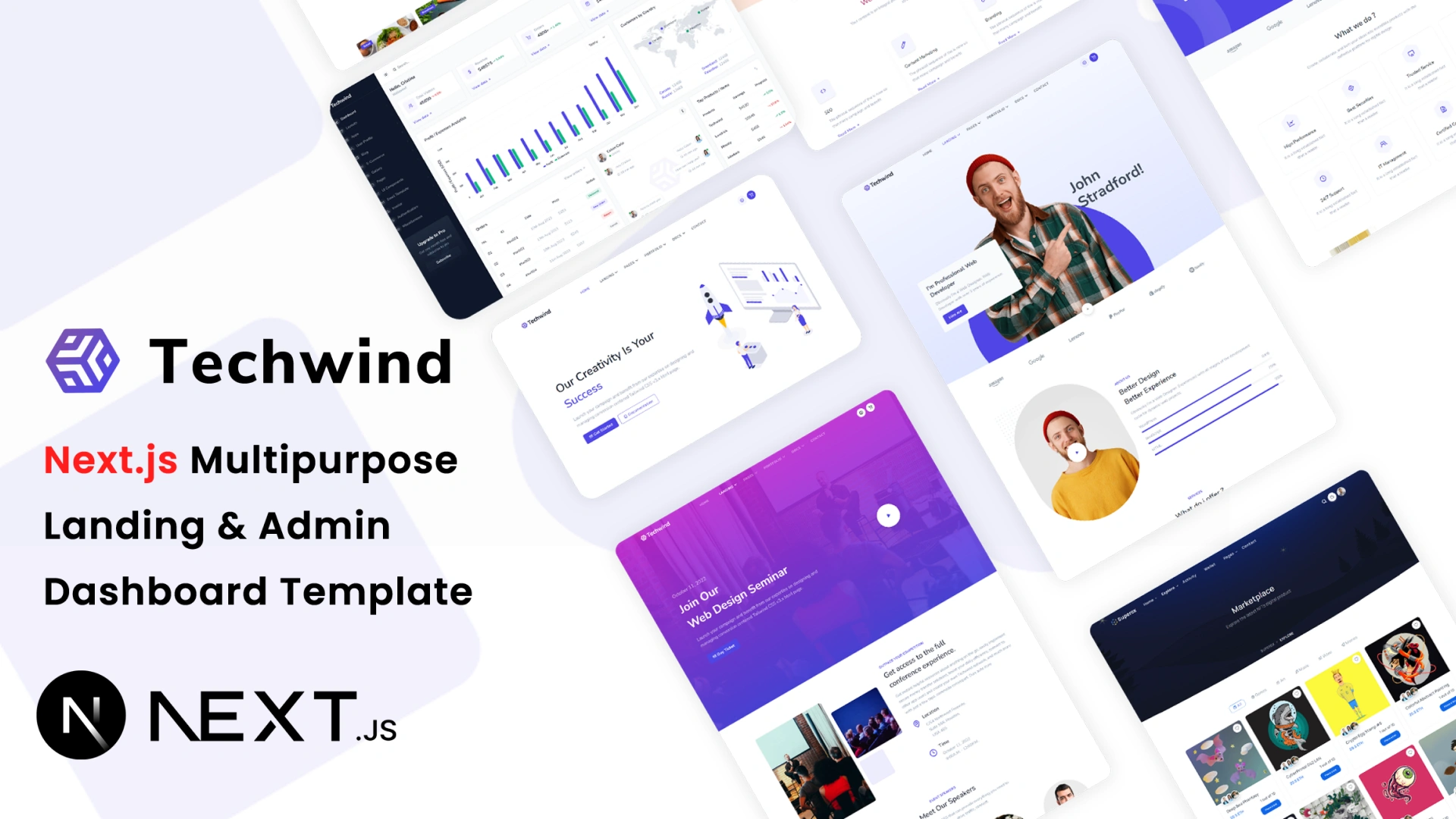 Techwind - Next.js App, Saas & Software Landing & Admin Dashboard Template