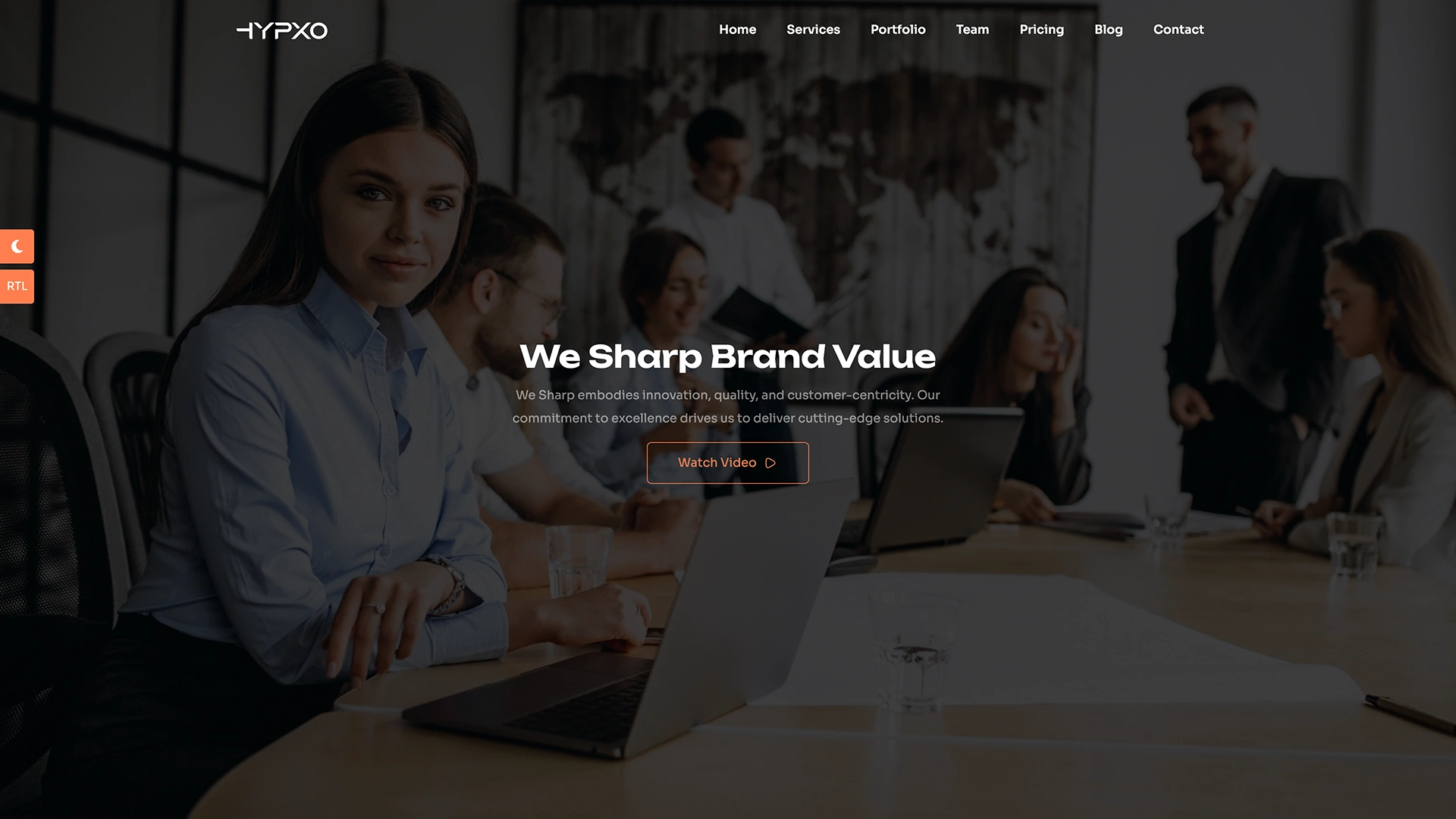 Hypxo - React Landing Page Templates + LTR & RTL + Light & Dark