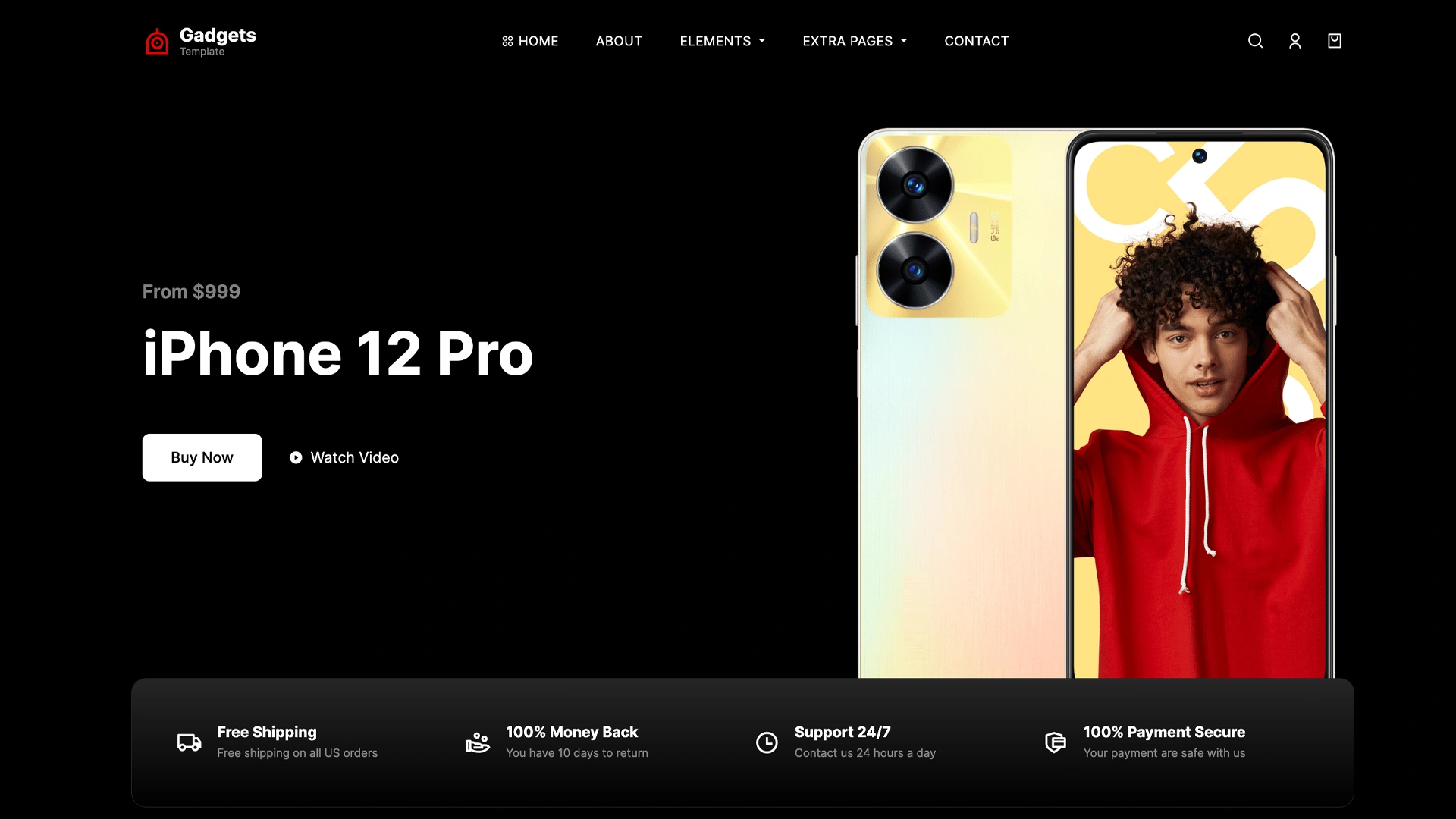 Gadgtsx - Gadgets & Electronics Store Website Template