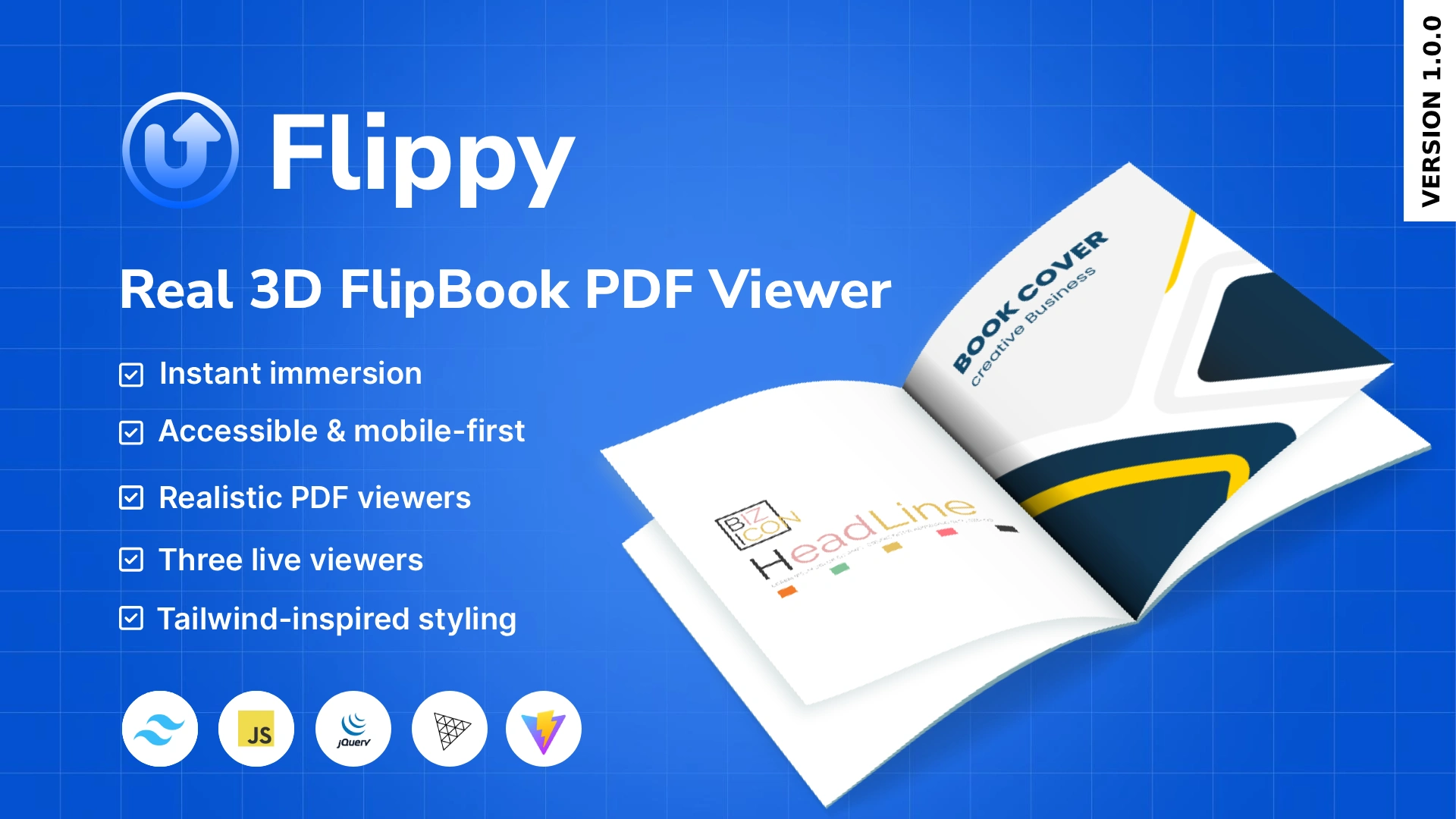 Flippy - Real 3D FlipBook PDF Viewer