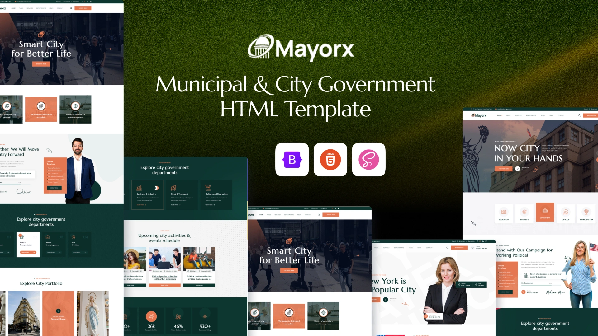 Mayorx - Municipal City Government HTML Template