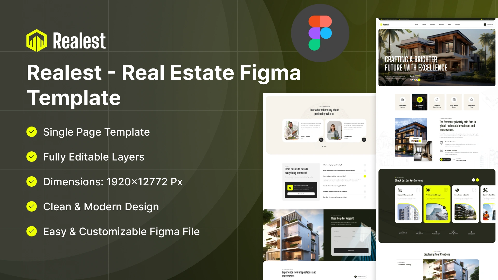 Realest - Real Estate & Property Agency Figma Template