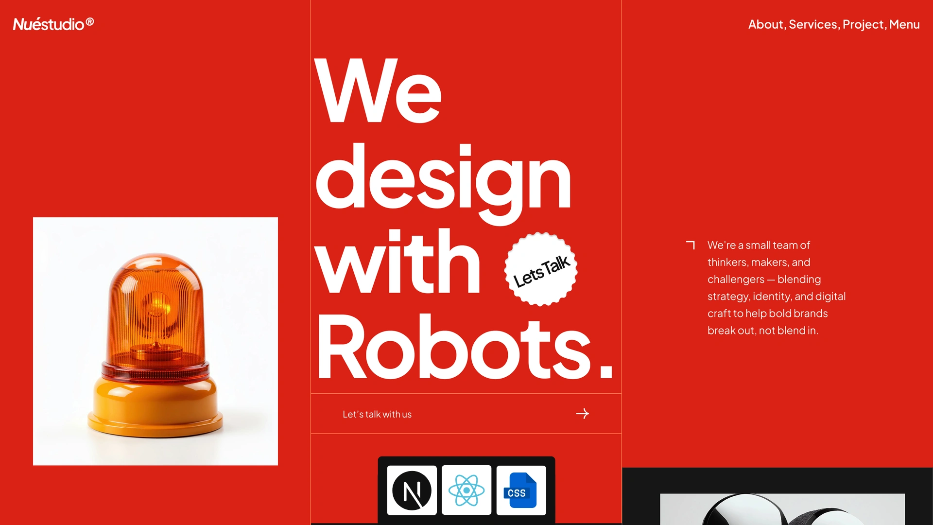 Nuestudio - Next.js 16 Creative Studio & Design Agency Template