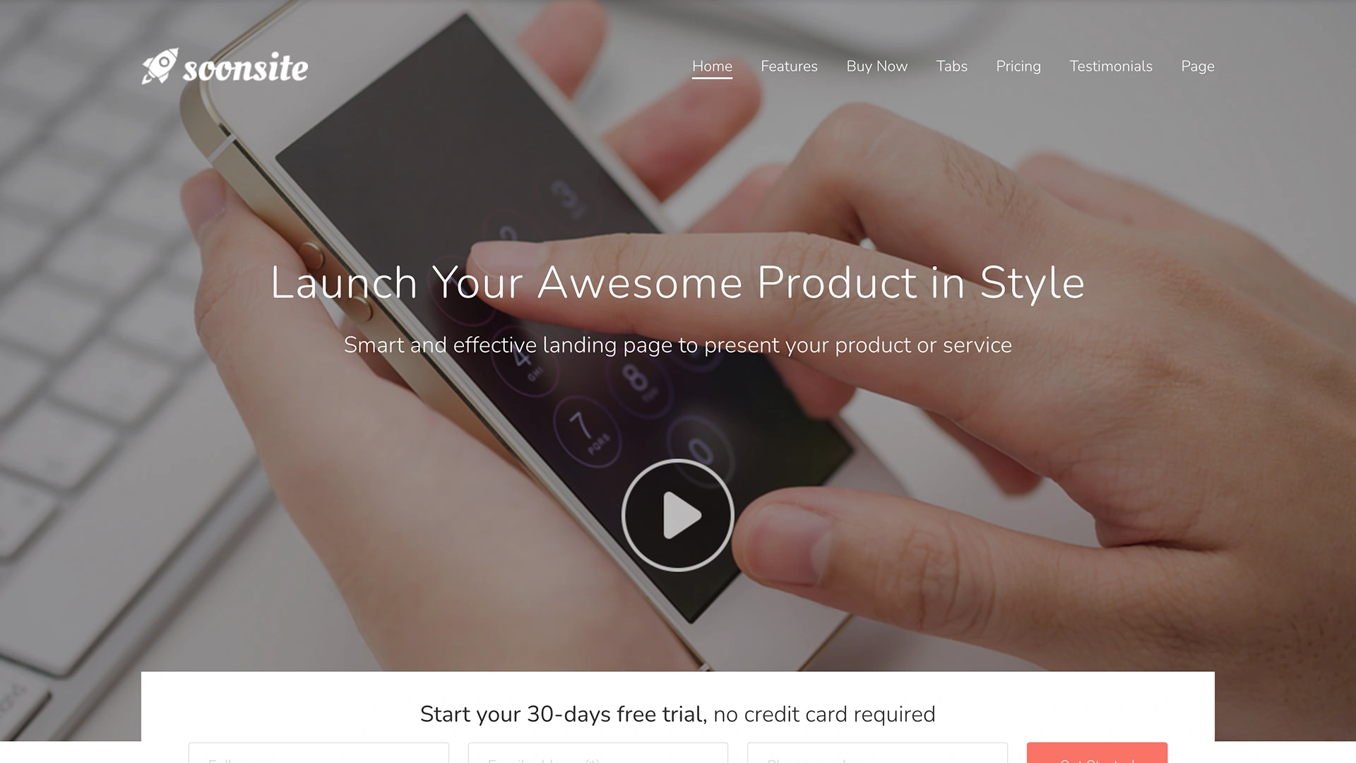 Soonsite - Responsive Launch Template