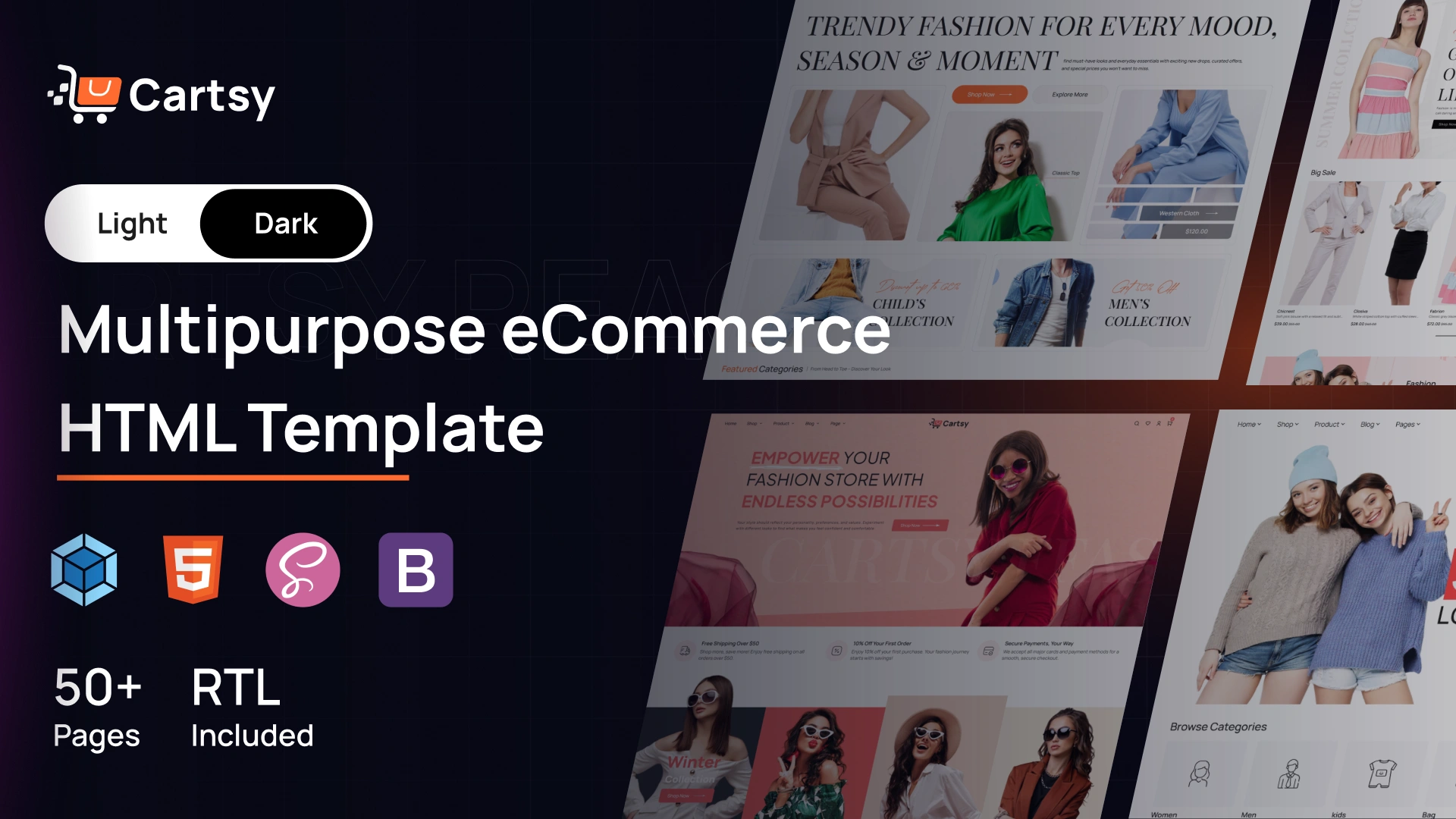 Cartsy - Multipurpose eCommerce HTML Template