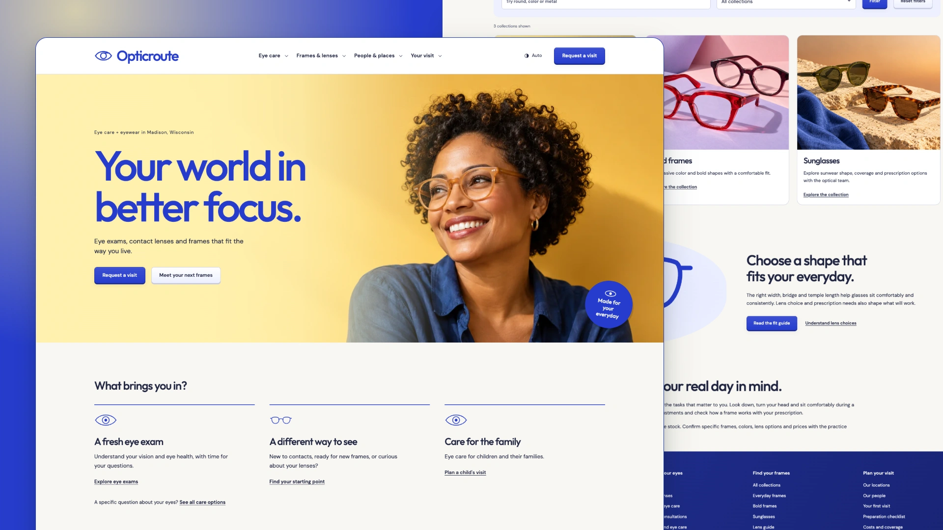 Opticroute - Optometry and Eyewear HTML Website Template