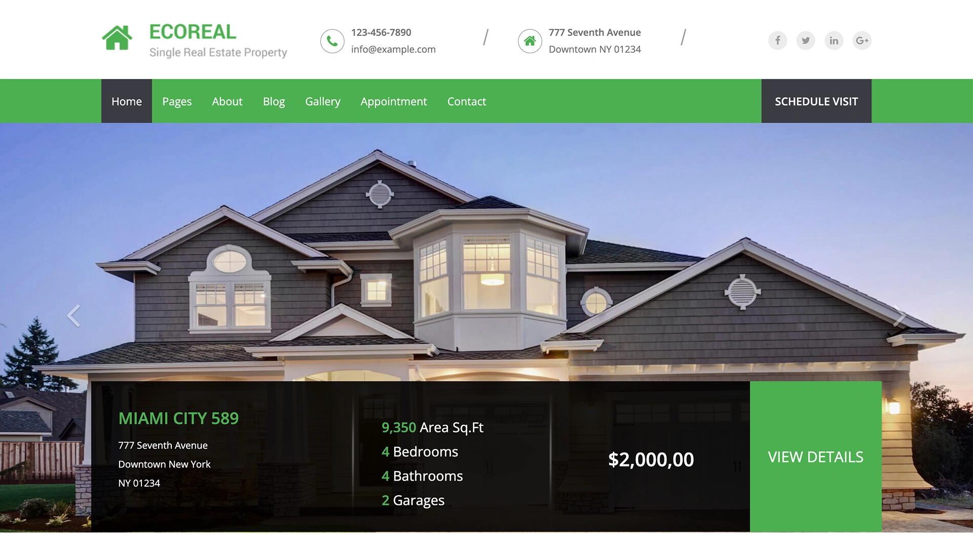 EcoReal - HTML Real Estate Template