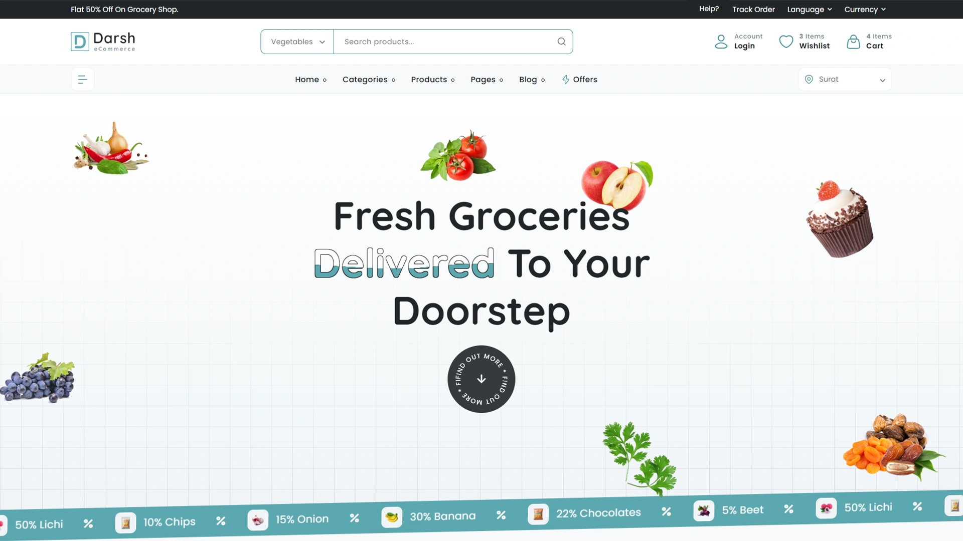 Darsh - Multipurpose eCommerce HTML Bootstrap Template