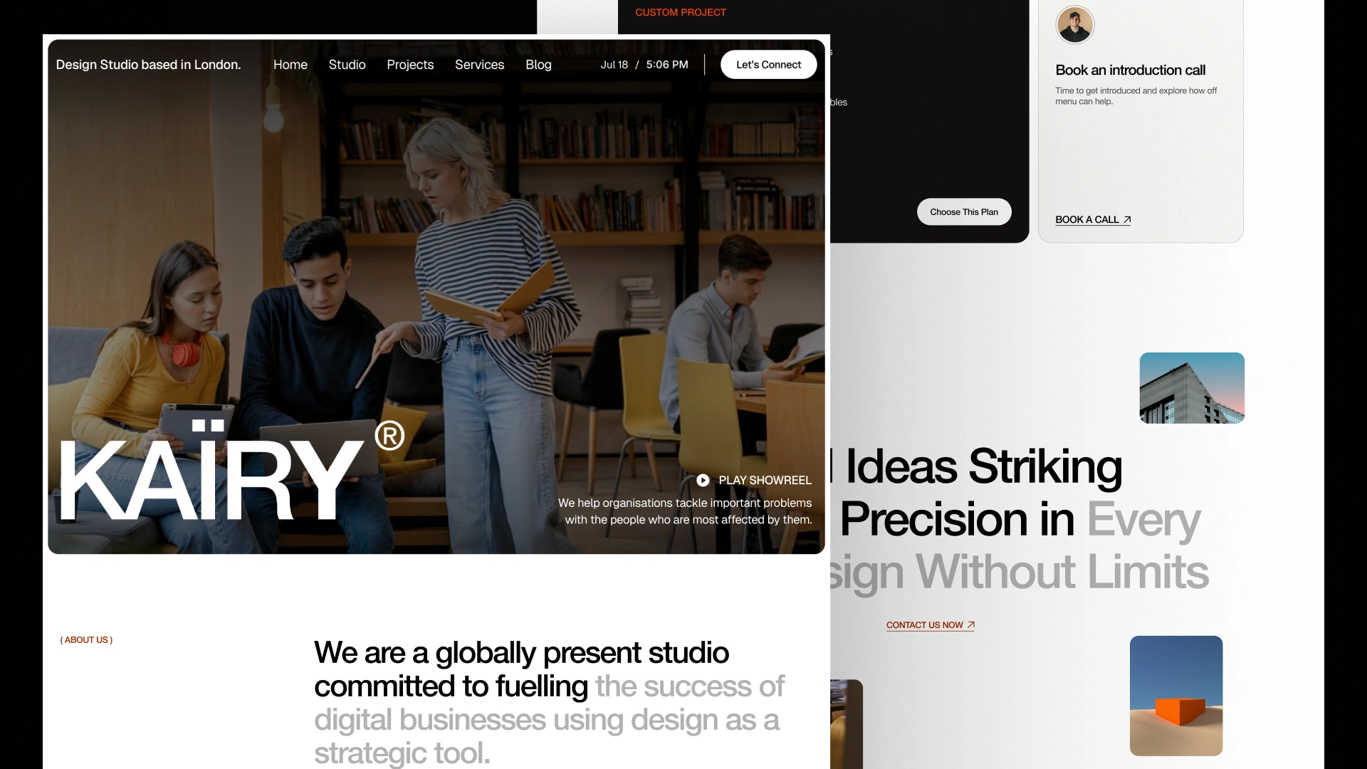 Kairy - Marketing Agency & Studio Framer and Figma Template