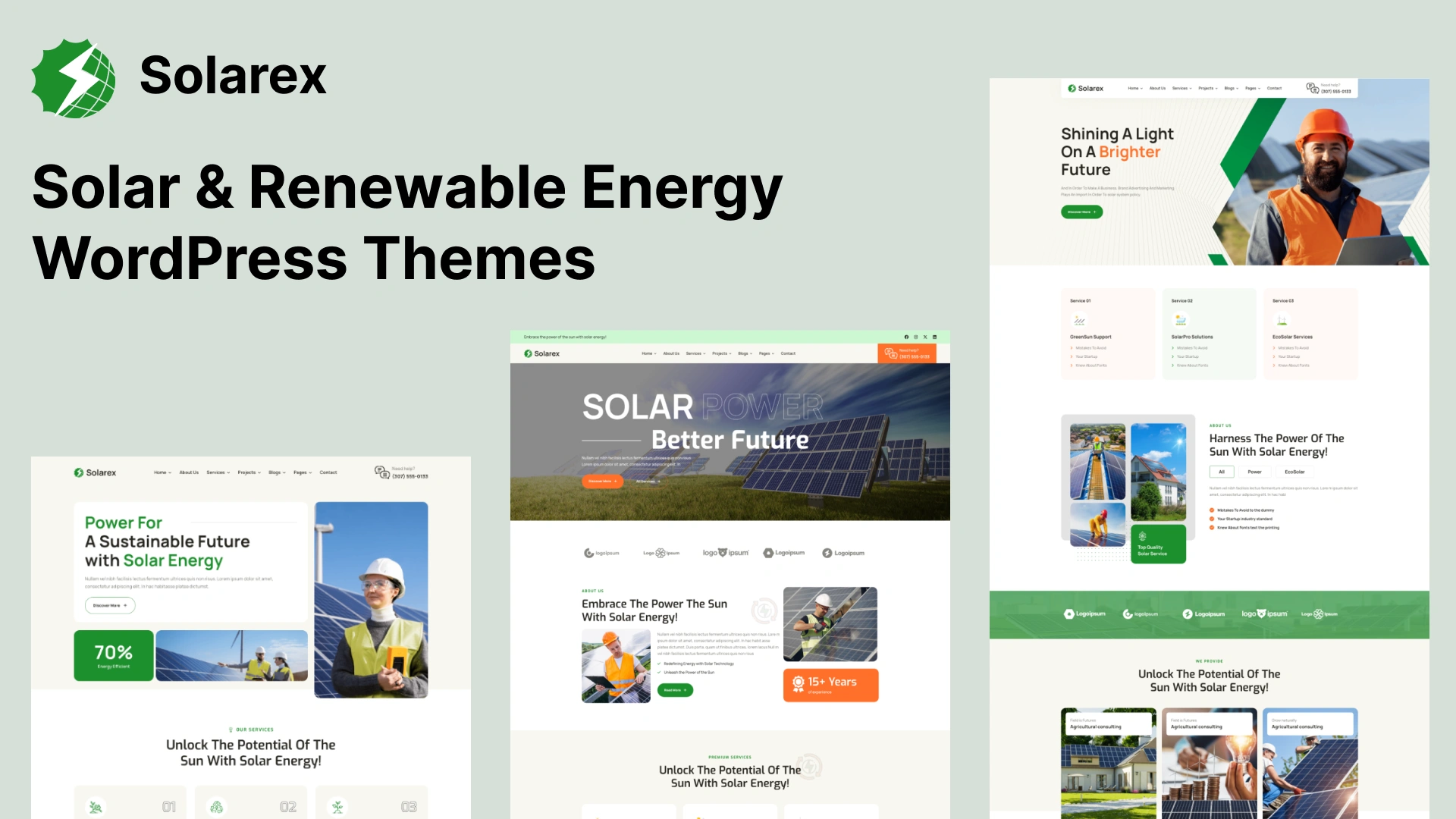 Solarex - Solar & Renewable Energy WordPress Theme