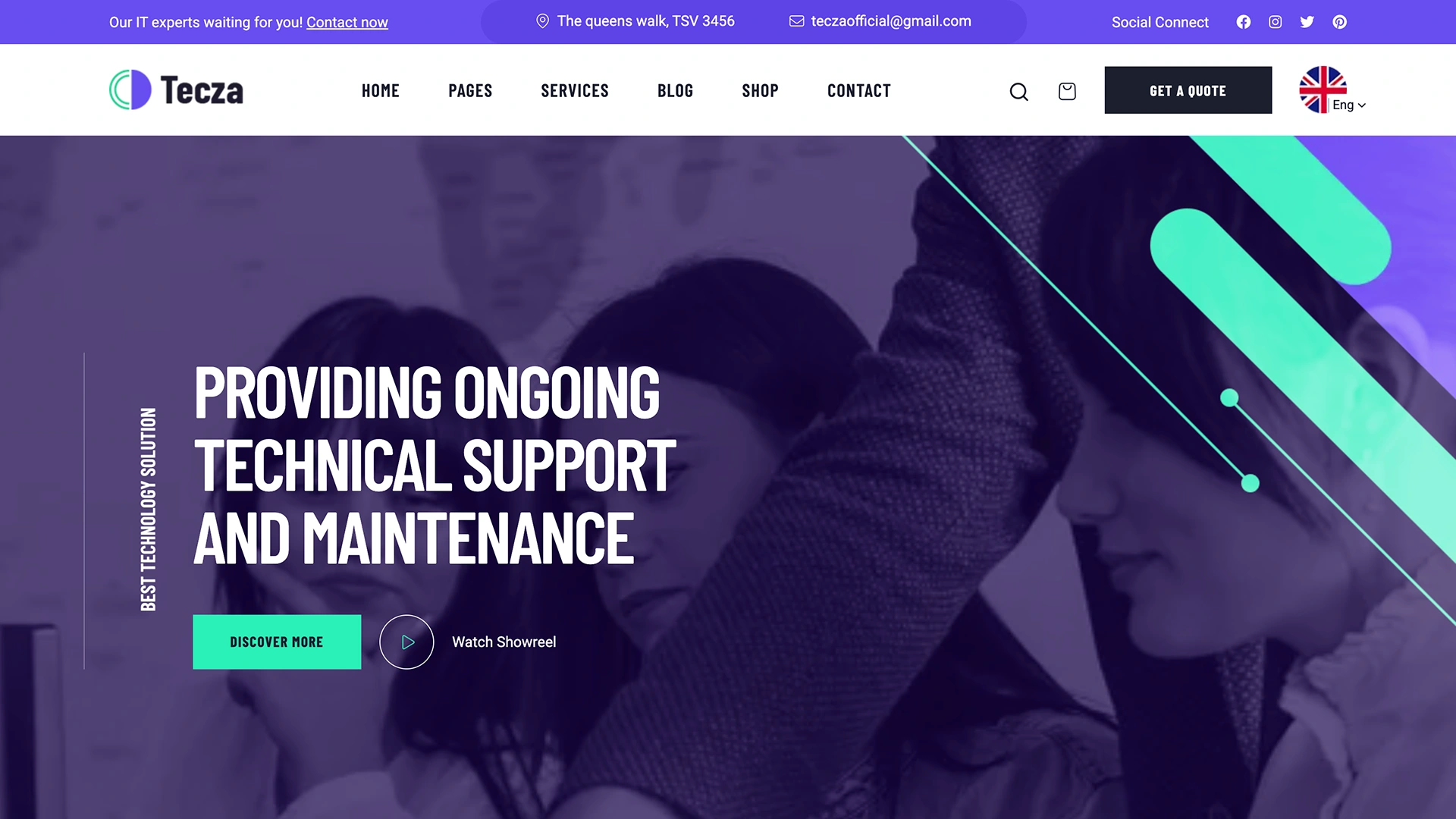 Tecza - Technology & IT Solutions HTML Template