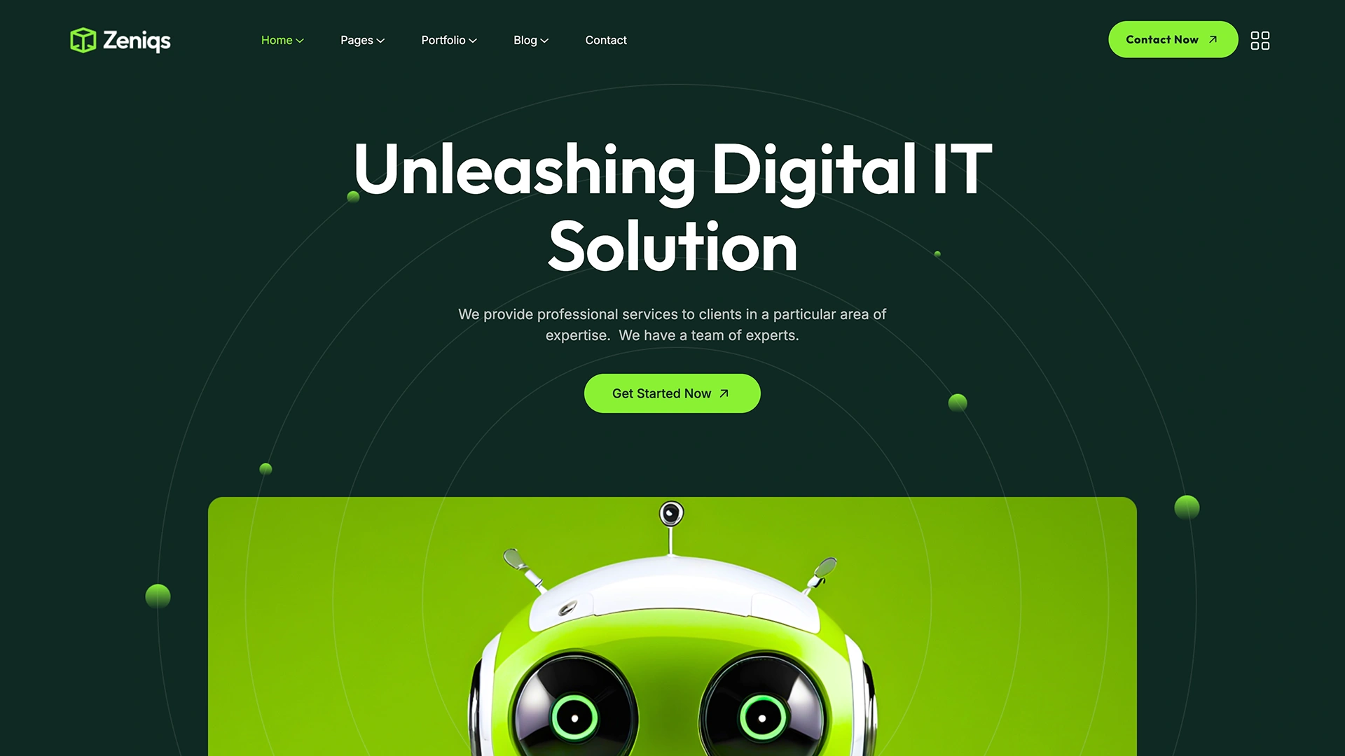 Zeniqs - IT Technology and IT Solutions WordPress Theme