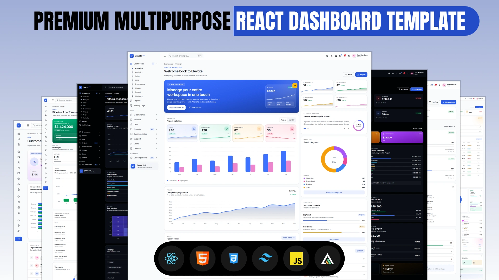 Elevate - React Admin Dashboard Template