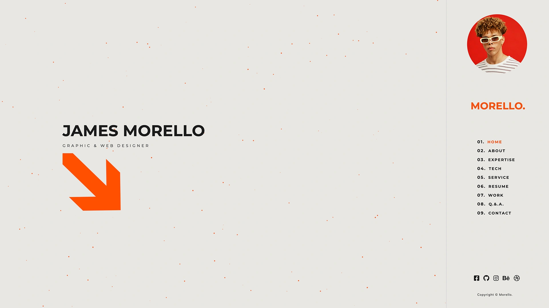 Morello - Vcard CV Portfolio HTML Template