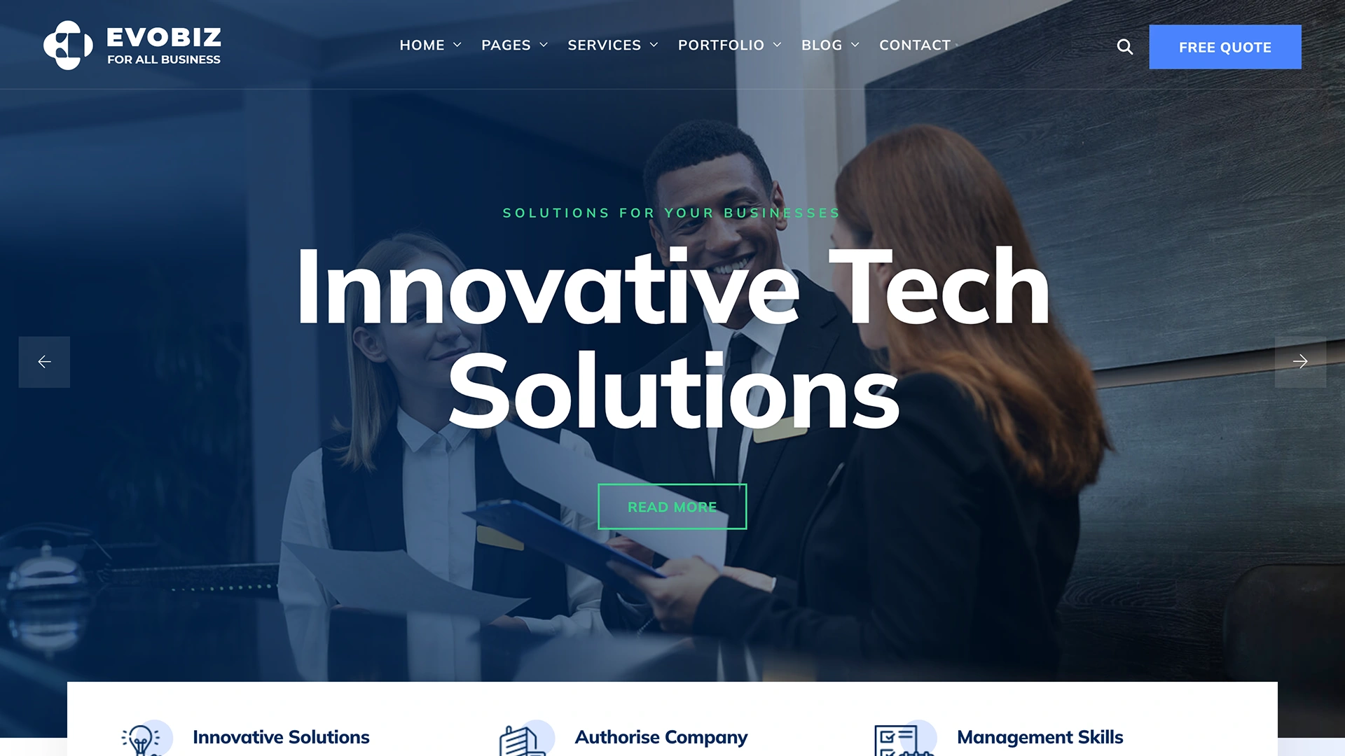 Evobiz - Business Consulting HTML Template