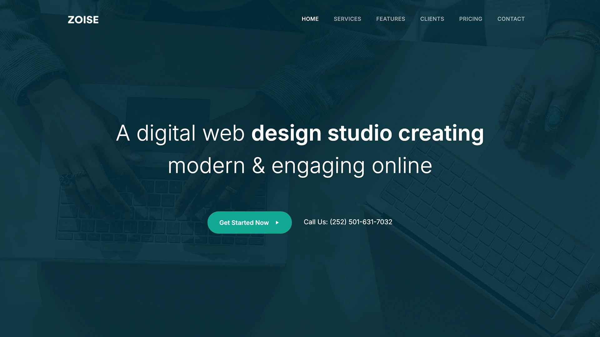 Zoise - React Landing Page Template