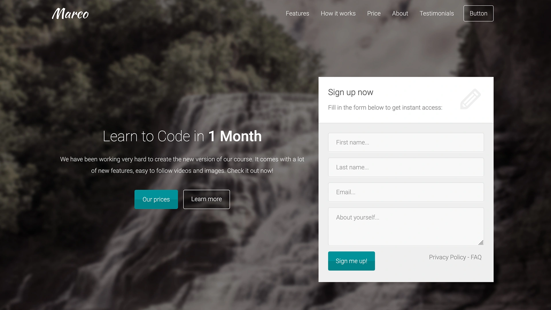 Marco - Multipurpose Landing Page