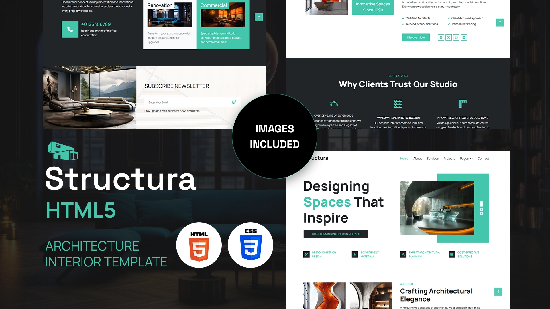 Structura - Interior Design & Architecture HTML Template - Wrapmarket
