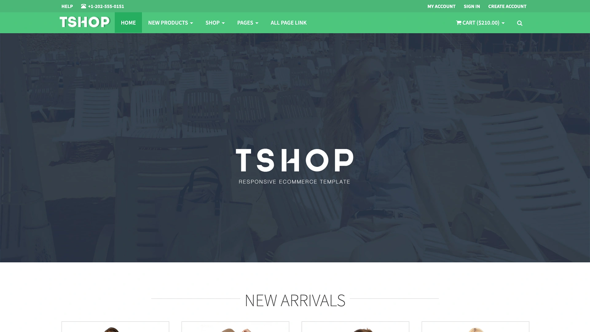 TSHOP - Responsive eCommerce Template