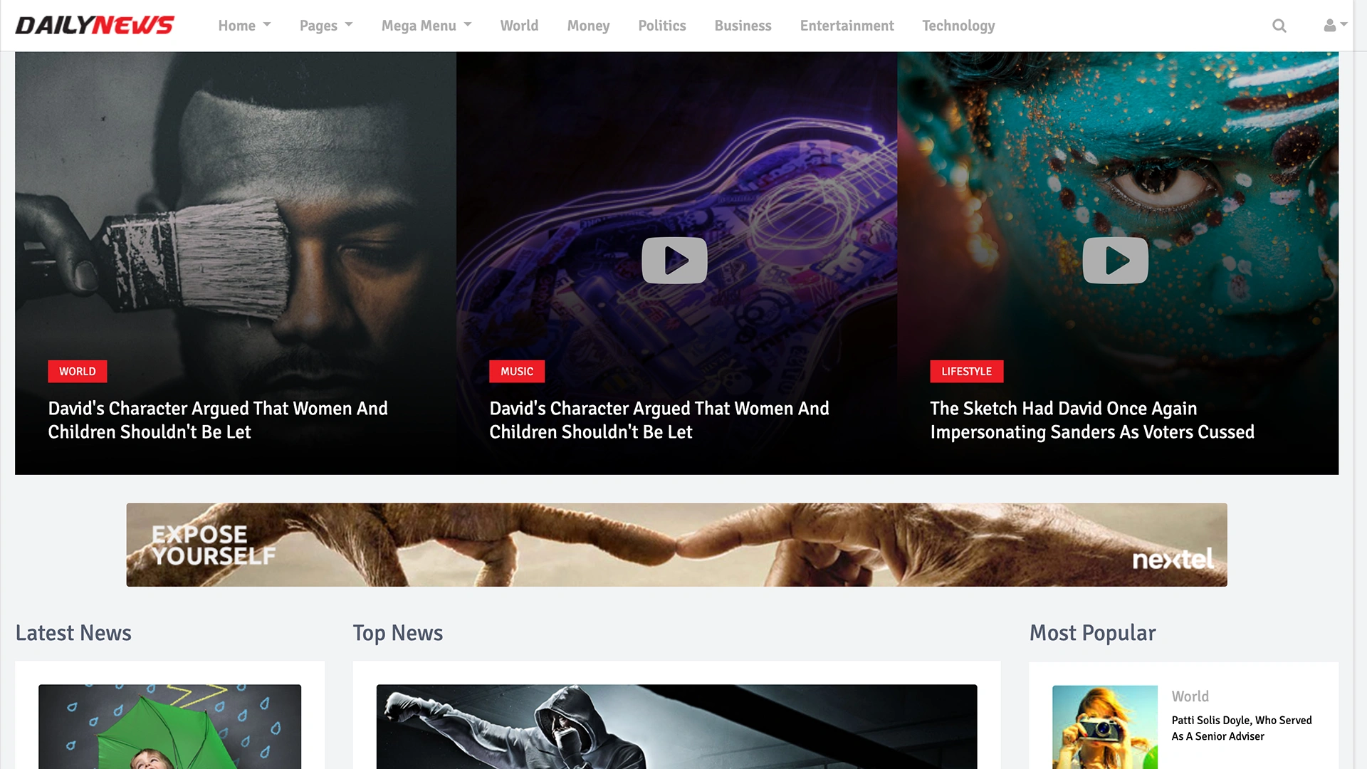 DailyNews - News & Magazine Template