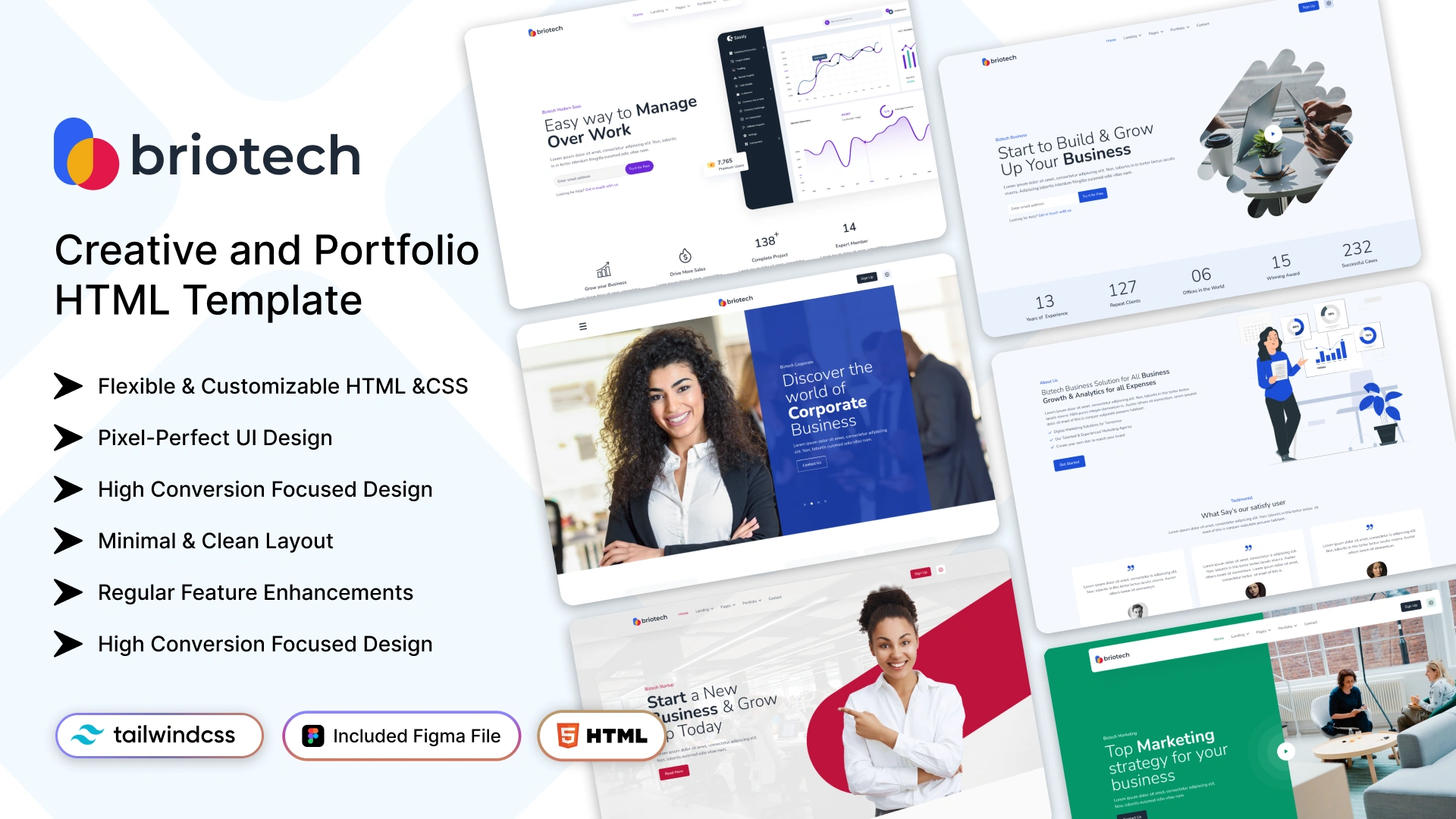 Briotech - Multipurpose Startup & Business HTML Template