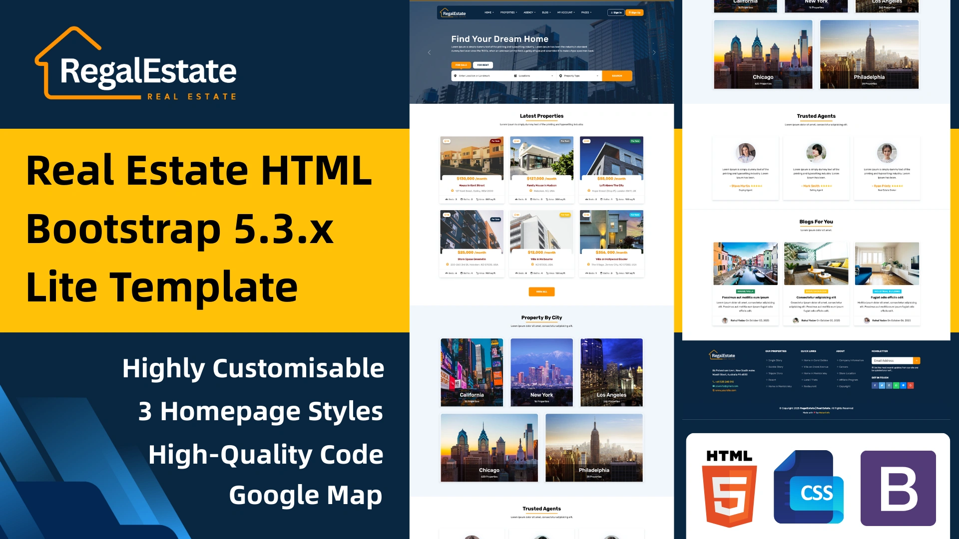 RegalEstate - Real Estate Bootstrap 5 Light Template