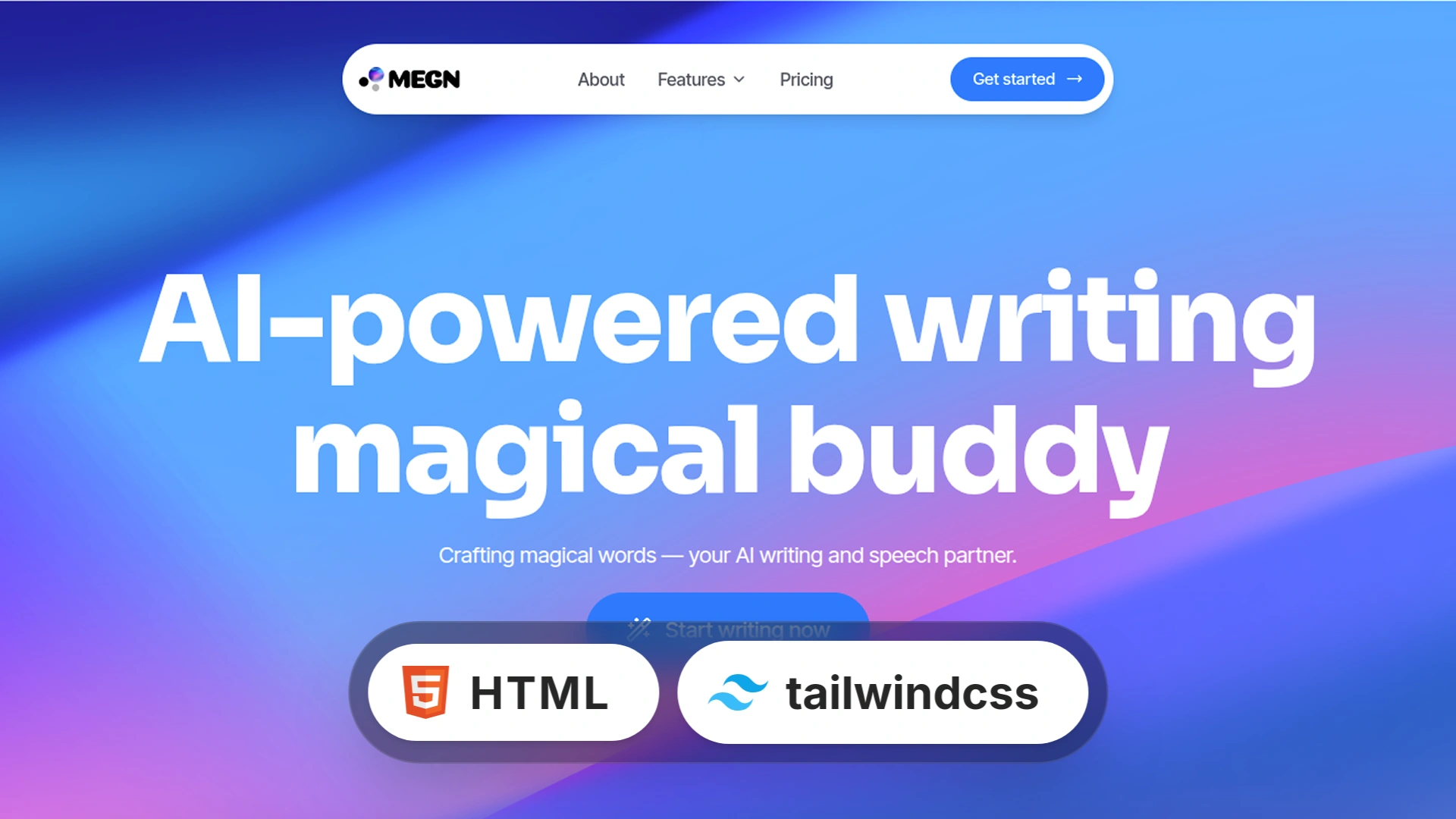 Megn - Creative SaaS Tailwind CSS 4 HTML Template