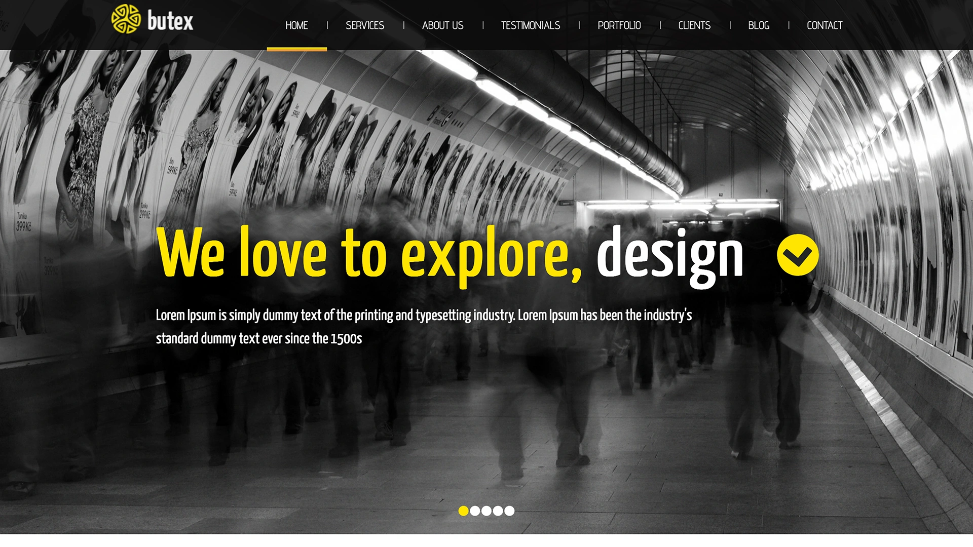 Butex - Responsive Web Template