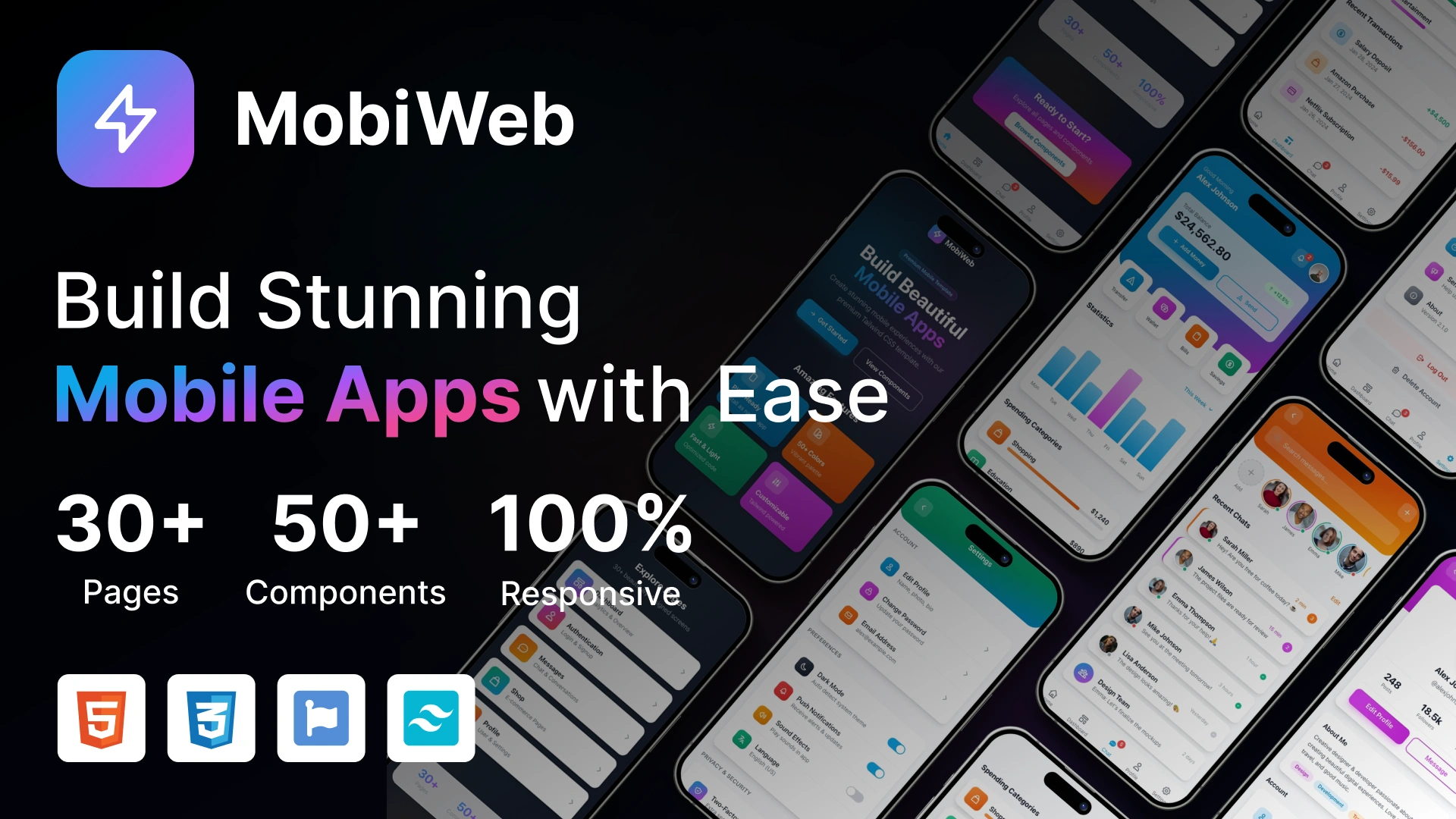 MobiWeb - Premium Mobile-First PWA Template